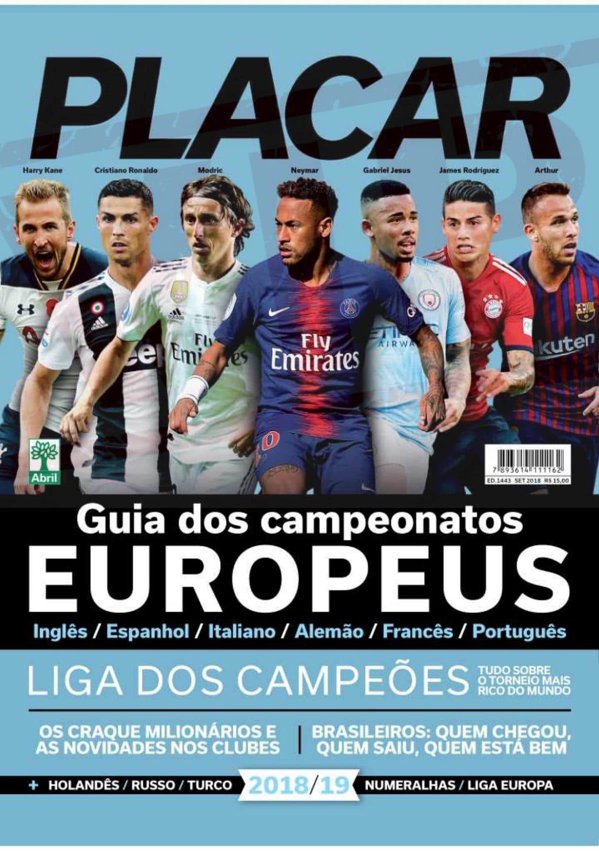 Capa da edição Guia dos Europeus da revista PLACAR