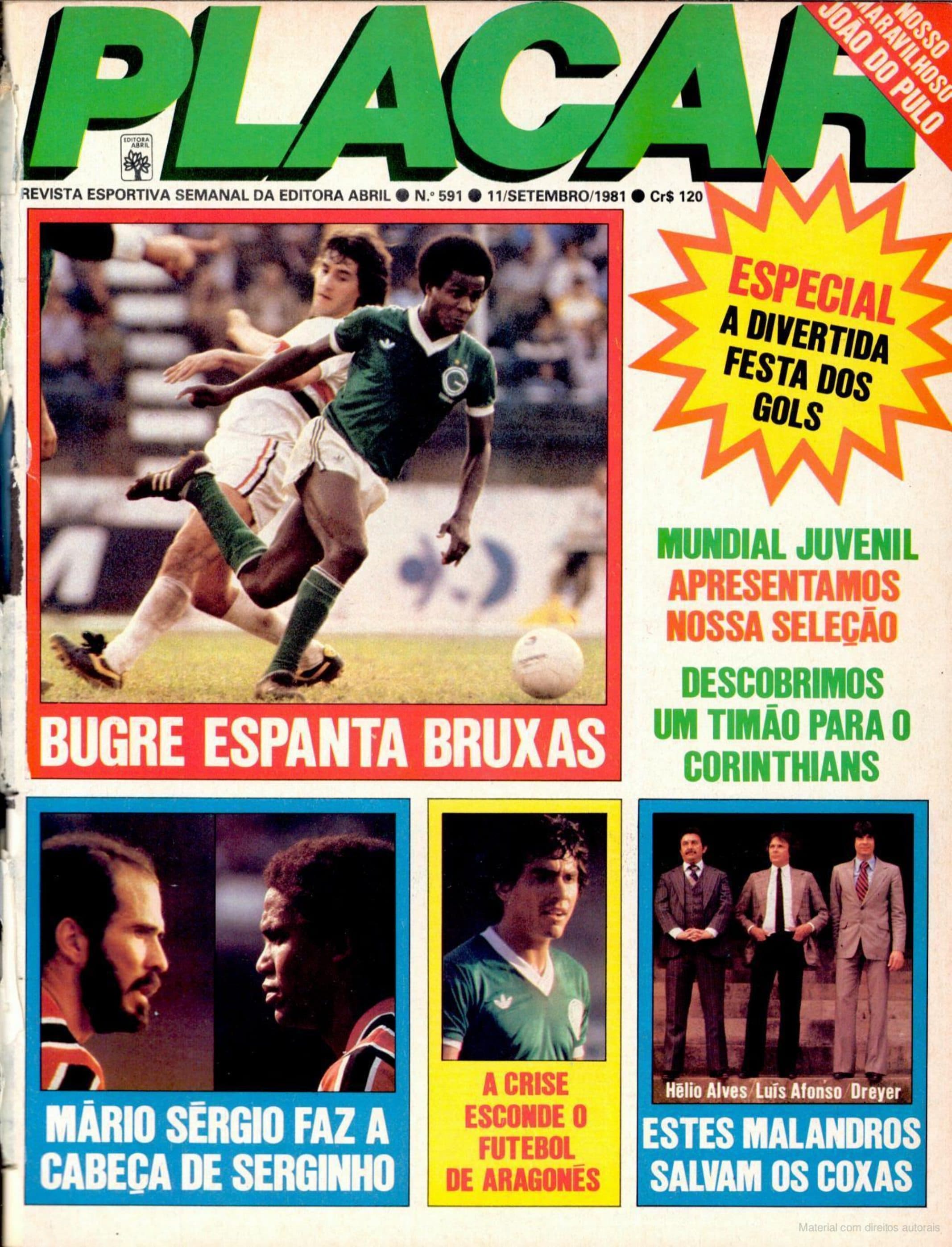 Capa da edição Bugre espanta bruxas da revista PLACAR