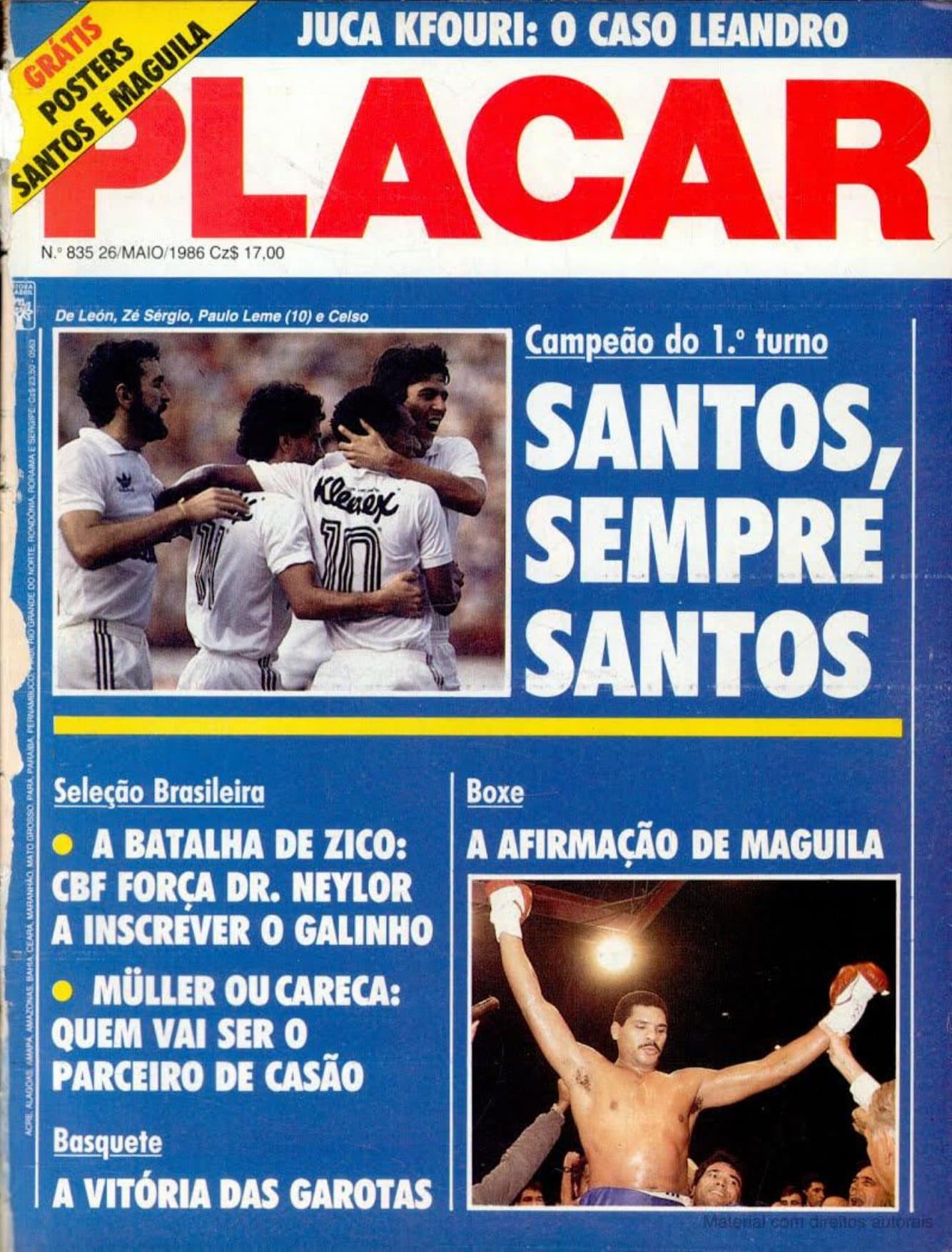 Capa da edição Santos, sempre Santos da revista PLACAR
