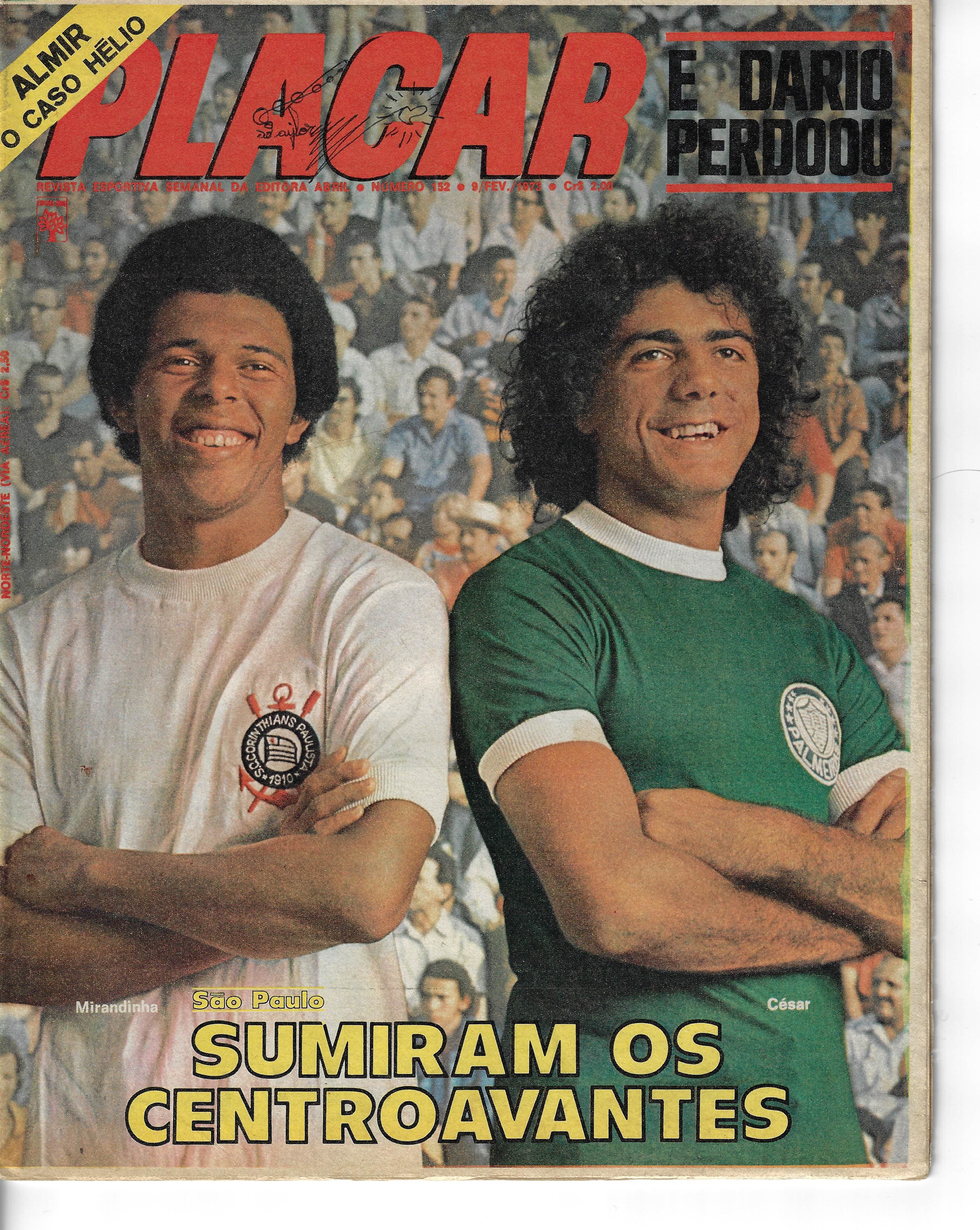 Capa da edição Sumiram os centroavantes da revista PLACAR