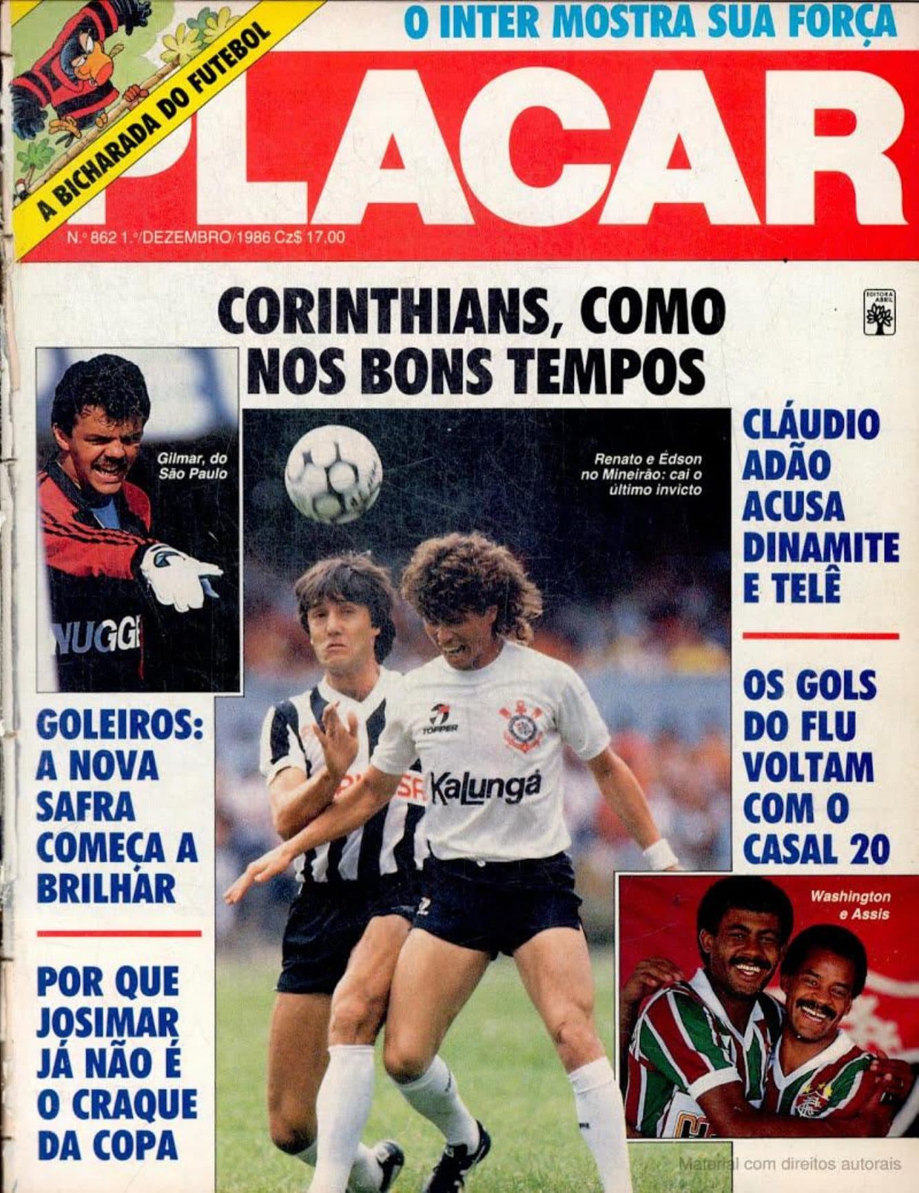 Capa da edição A Bicharada do Futebol da revista PLACAR