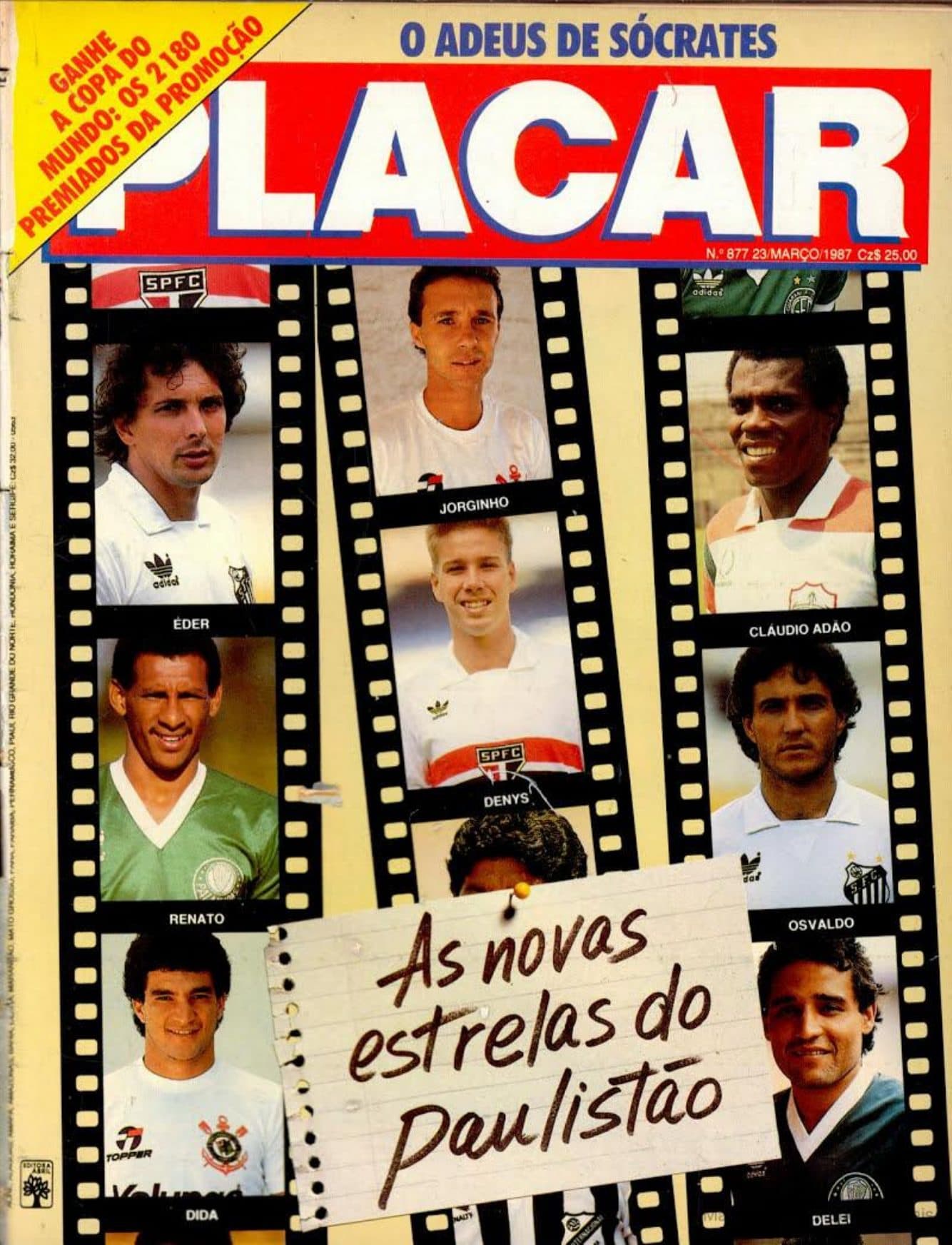Capa da edição O Adeus de Sócrates da revista PLACAR