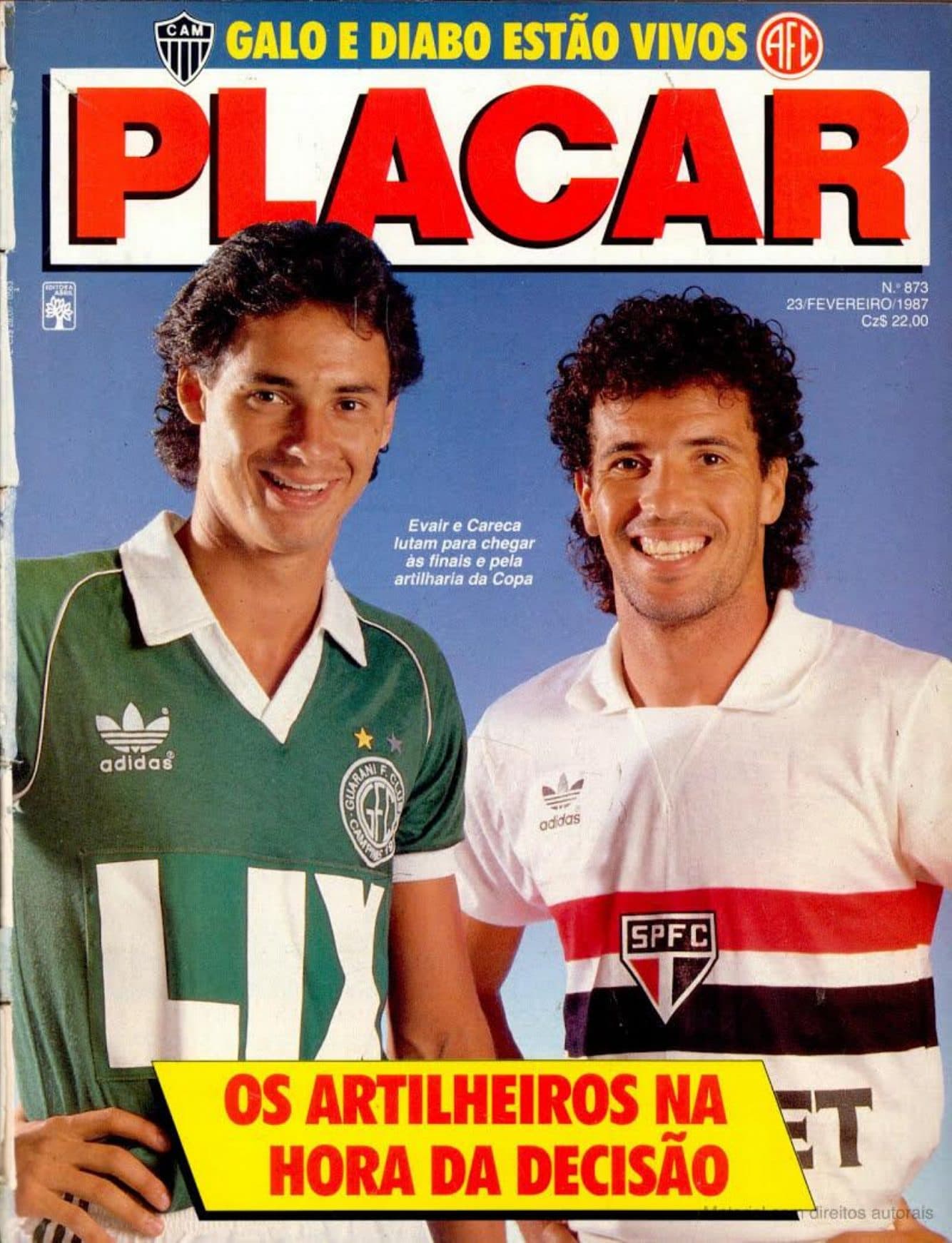 Capa da edição Os Artilheiros na Hora da Decisão da revista PLACAR