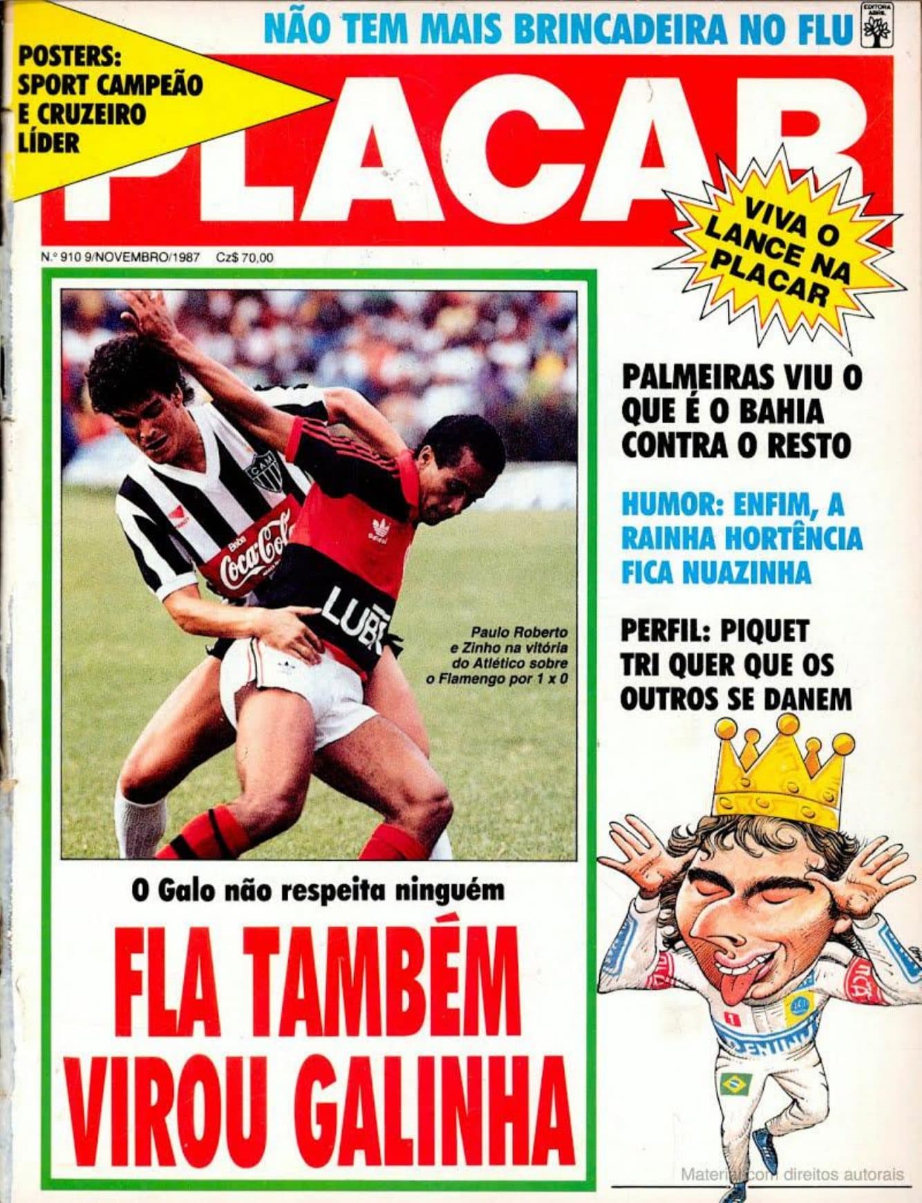 Capa da edição O Galo não respeita ninguém da revista PLACAR
