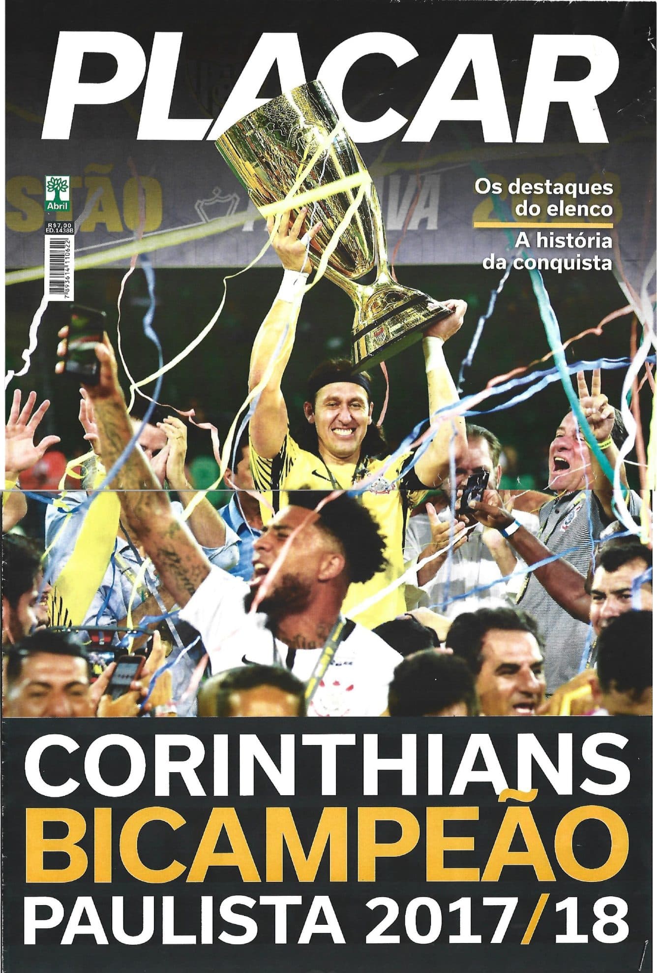 Capa da edição Corinthians Campeão Paulista 2018 da revista PLACAR