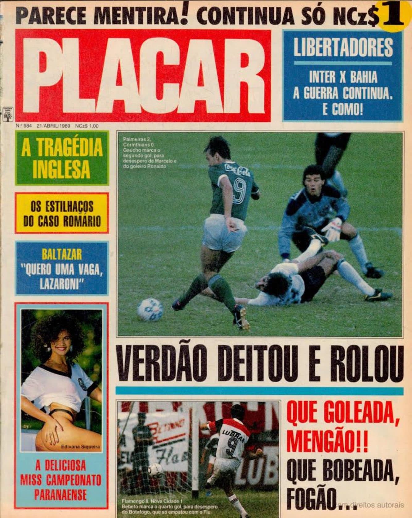 Capa da edição Nº 984 da revista PLACAR