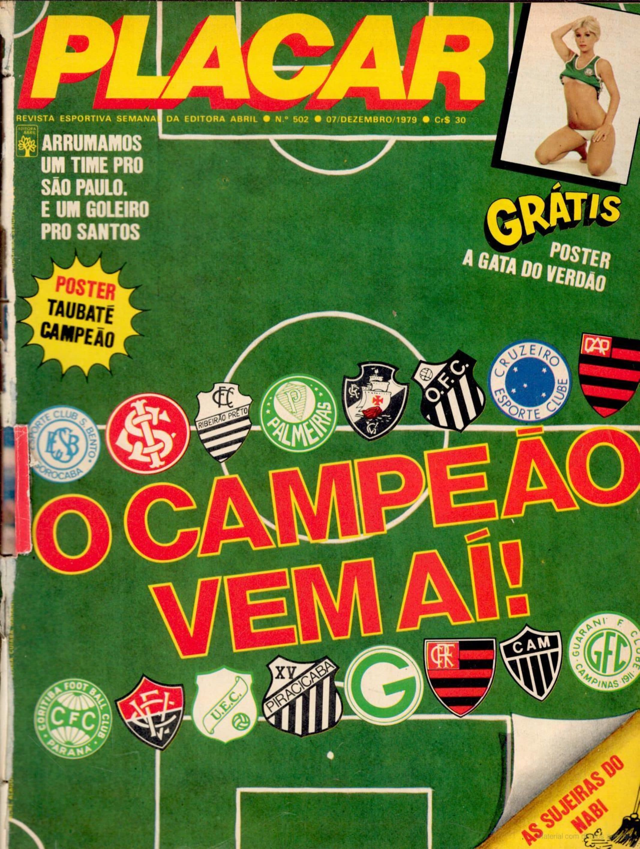 Capa da edição O CAMPEÃO VEM AÍ! da revista PLACAR