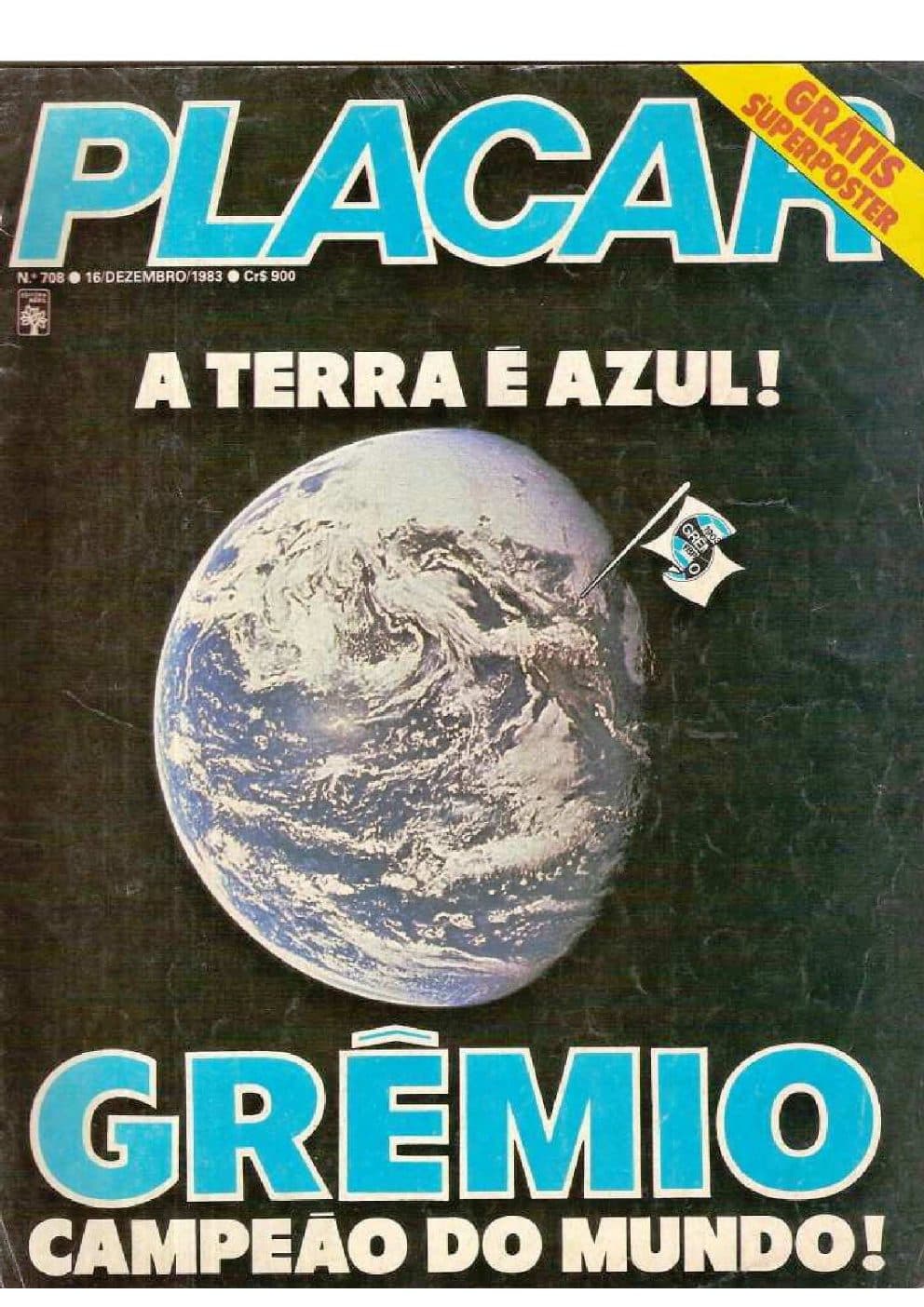 Capa da edição GRÊMIO CM da revista PLACAR