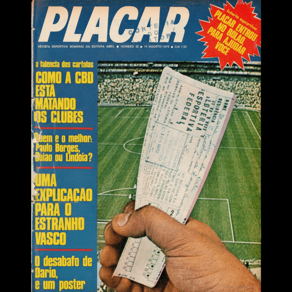 Capa da edição A falência dos cartolas da revista PLACAR