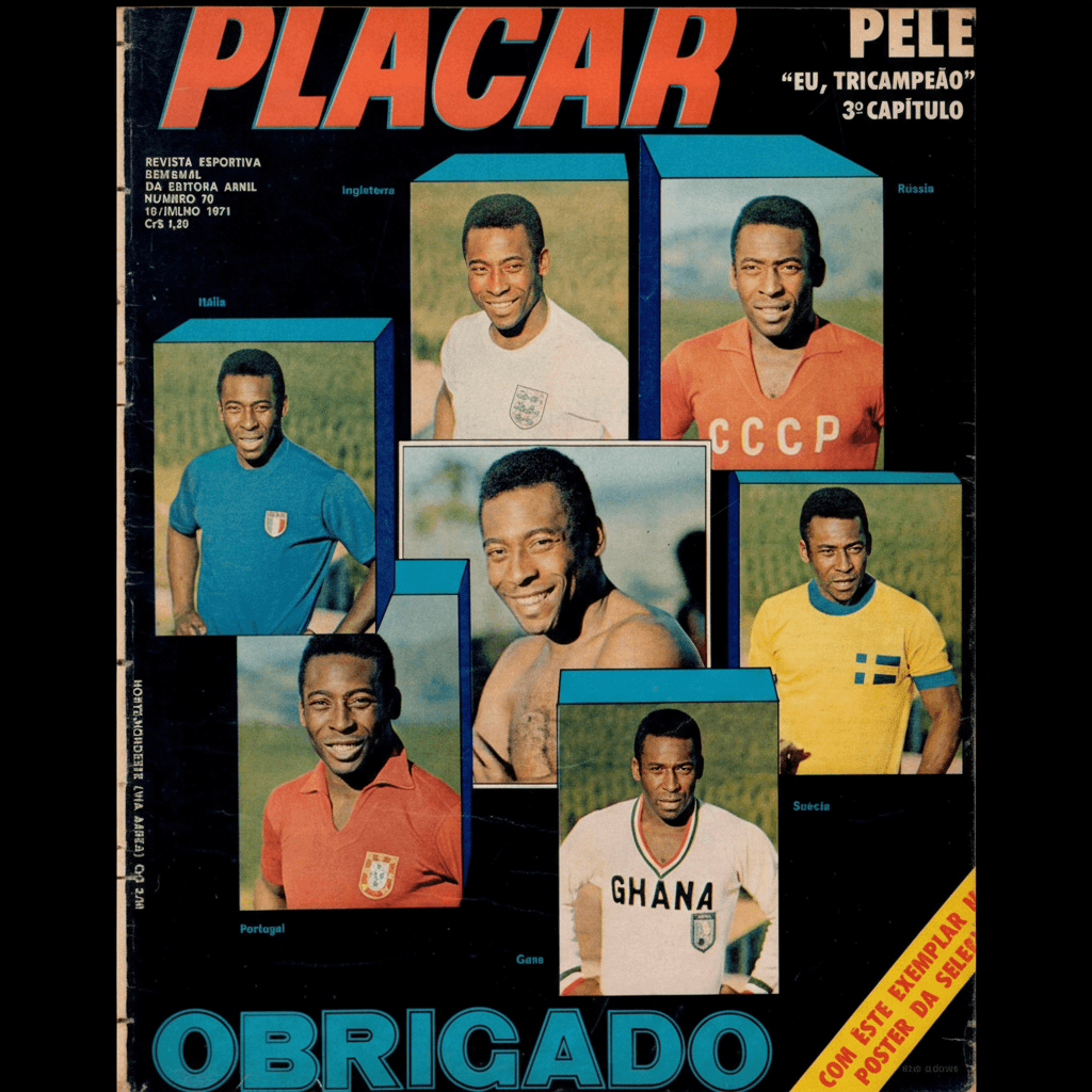 Capa da edição Obrigado da revista PLACAR