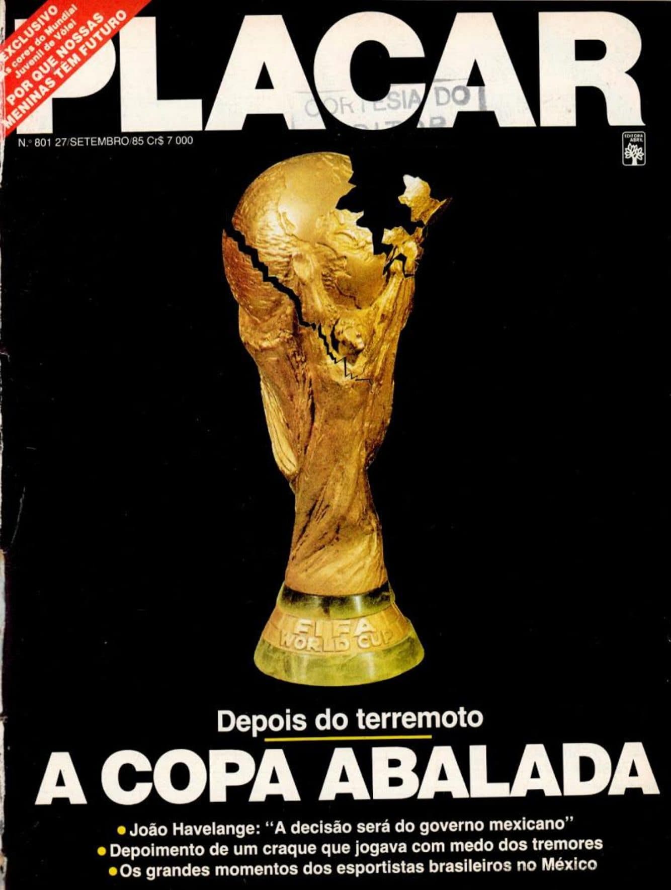 Capa da edição Nº 801 da revista PLACAR