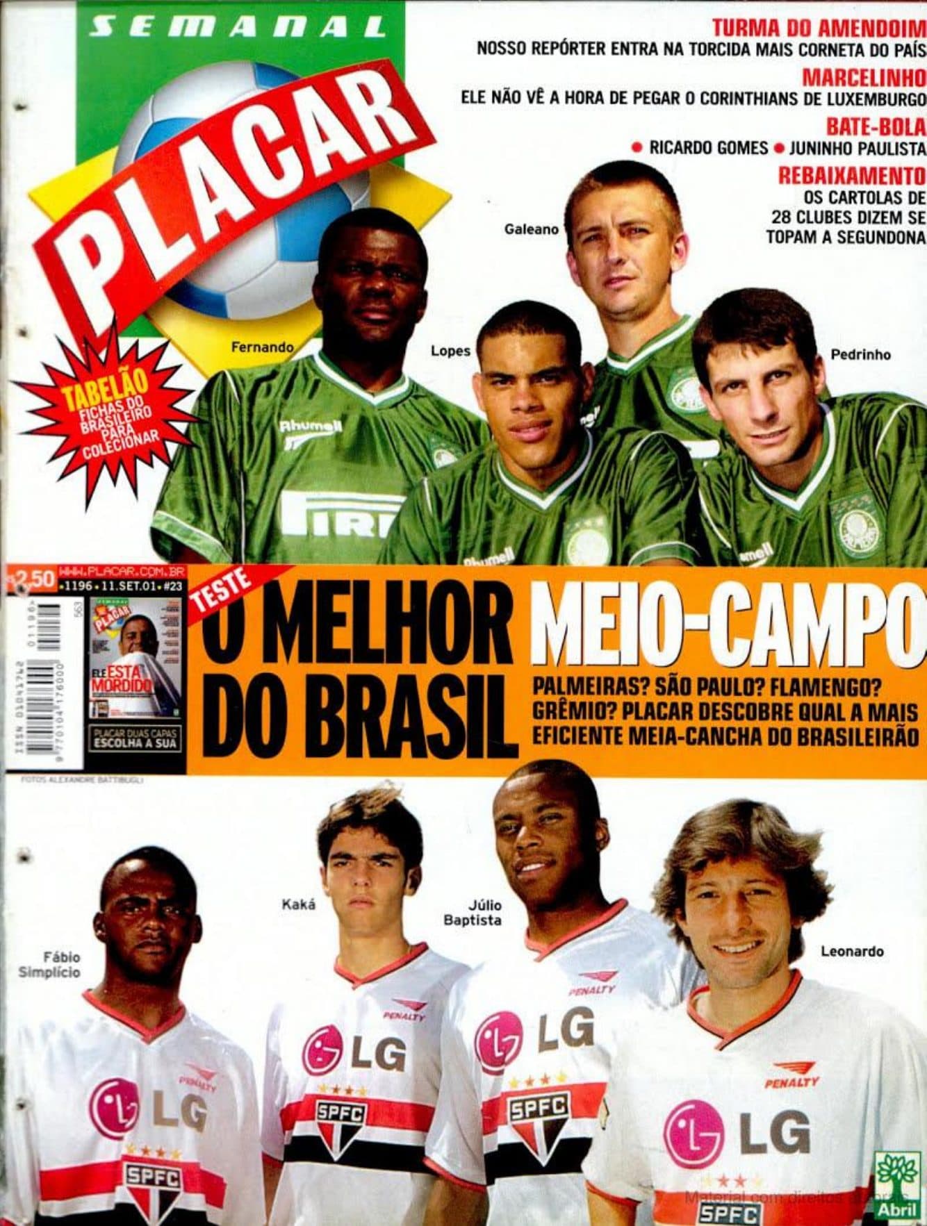 Capa da edição Nº 1196 da revista PLACAR