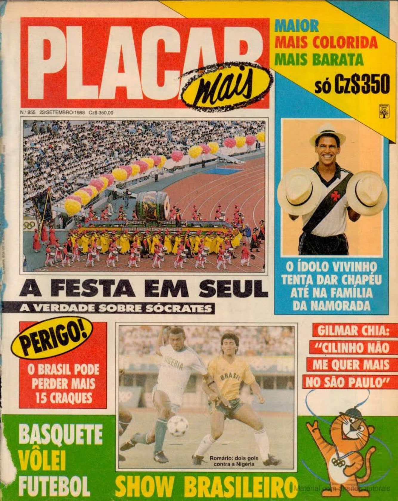 Capa da edição Nº 955 da revista PLACAR