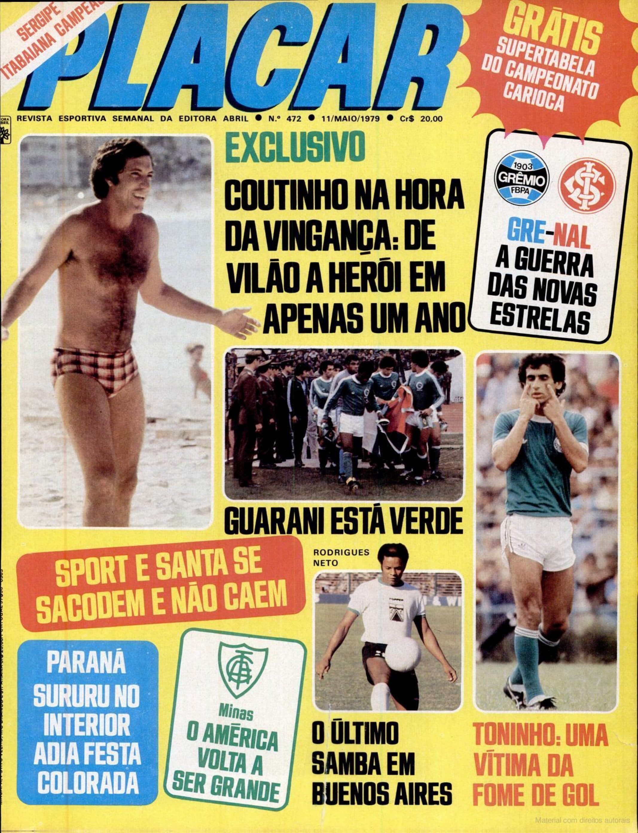 Capa da edição Coutinho na Hora da Vingança da revista PLACAR