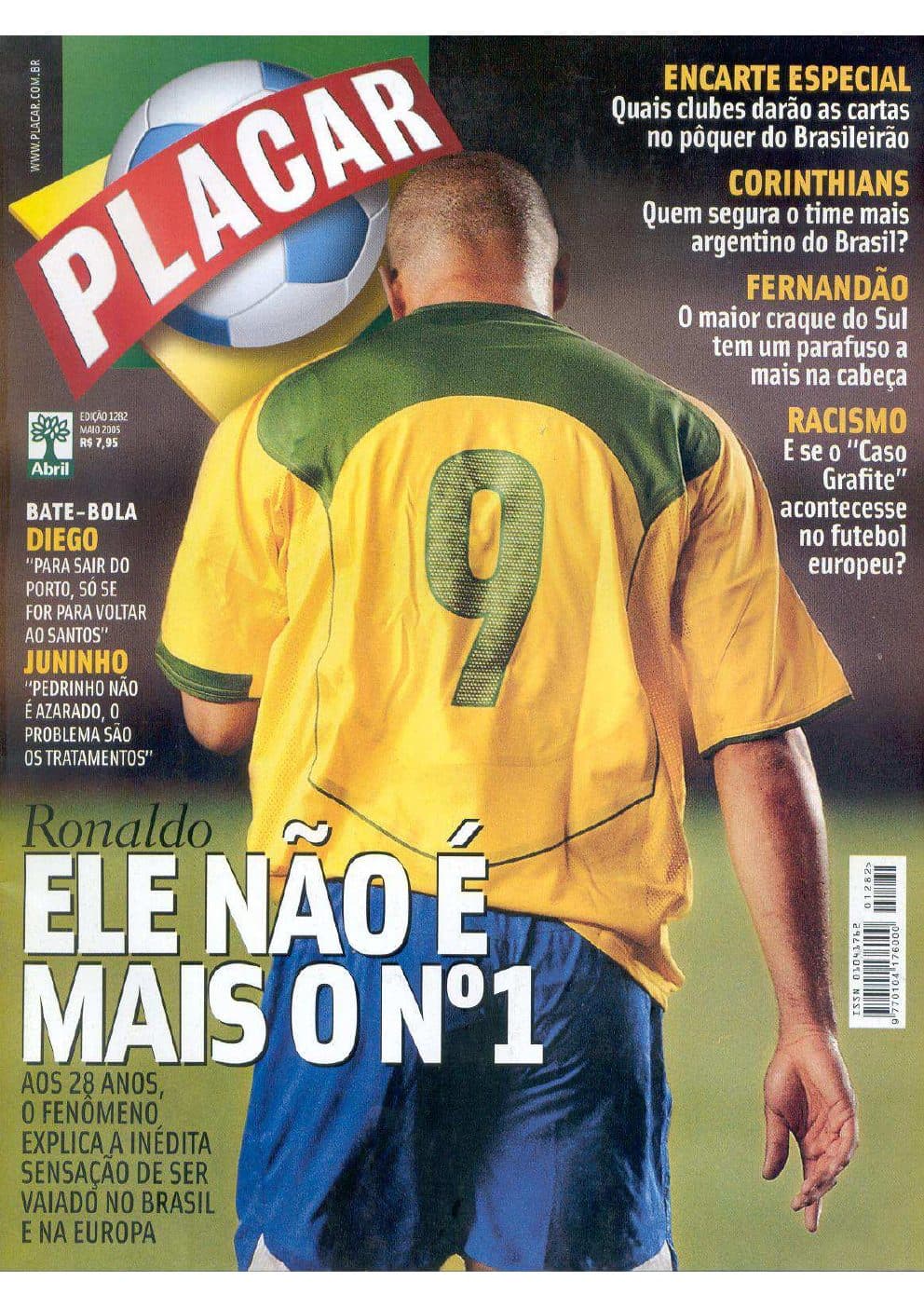 Capa da edição Nº 1282 da revista PLACAR