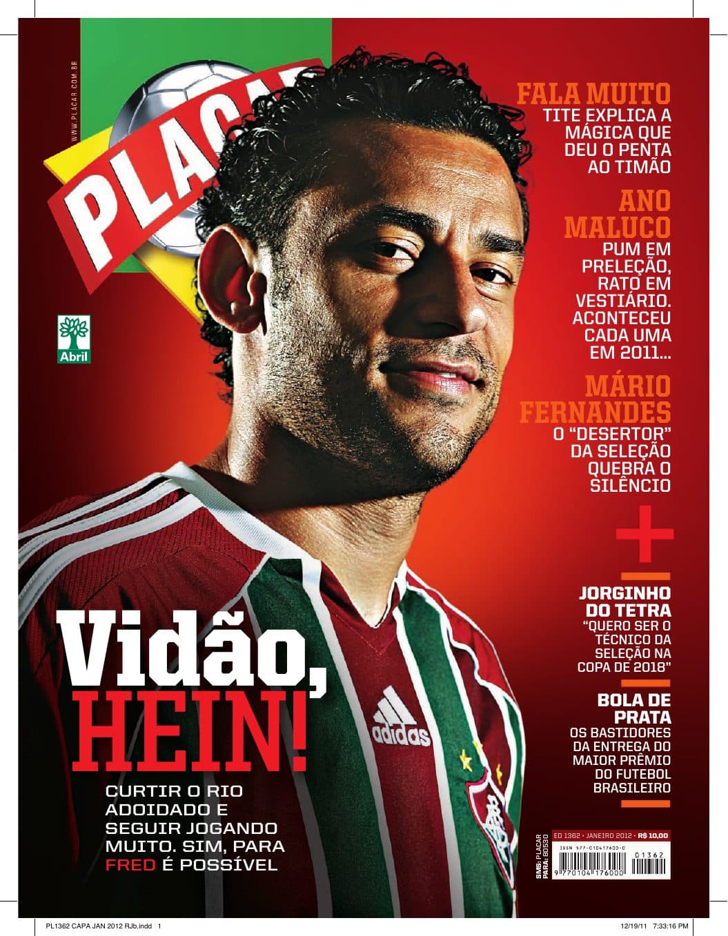 Capa da edição Nº 1362 da revista PLACAR