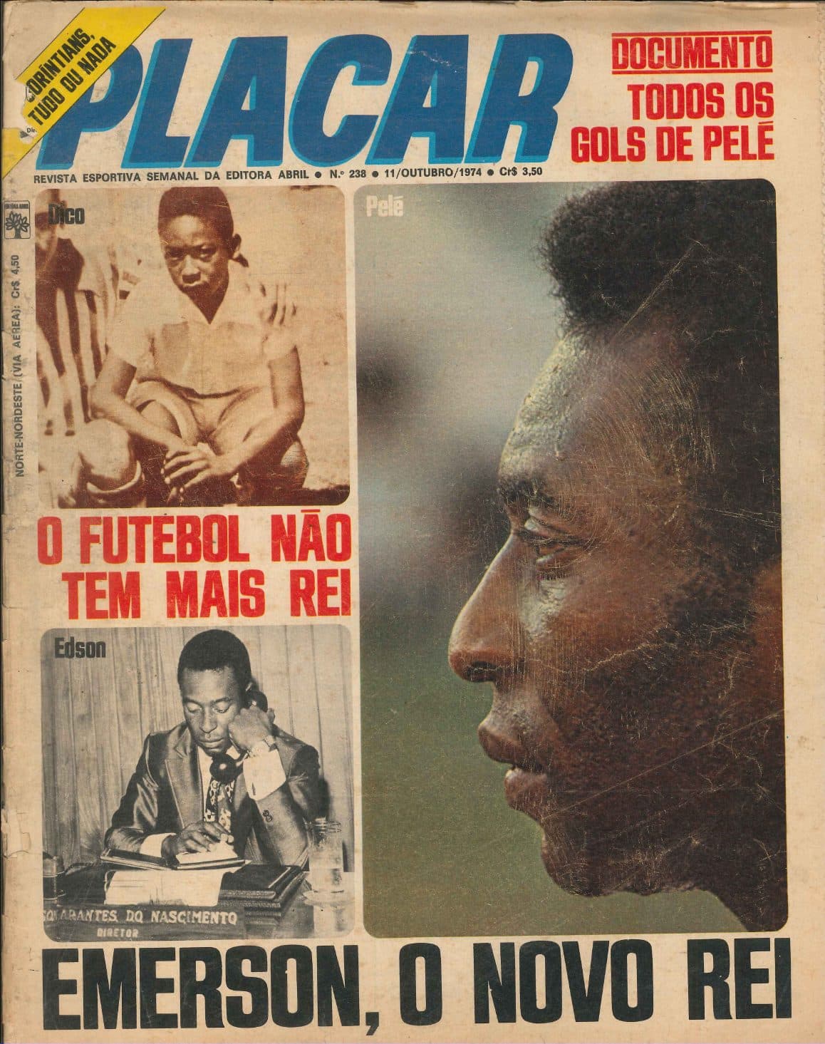 Capa da edição O Futebol Não Tem Mais Rei da revista PLACAR