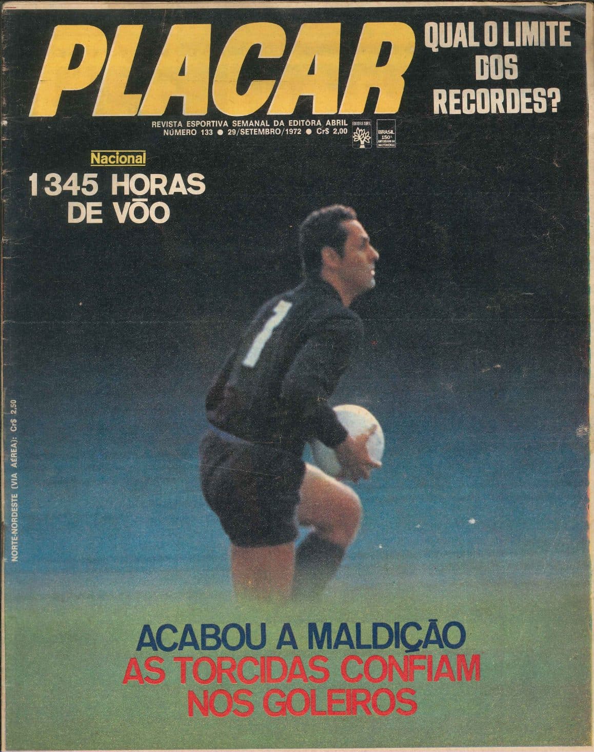 Capa da edição Qual o limite dos recordes? da revista PLACAR