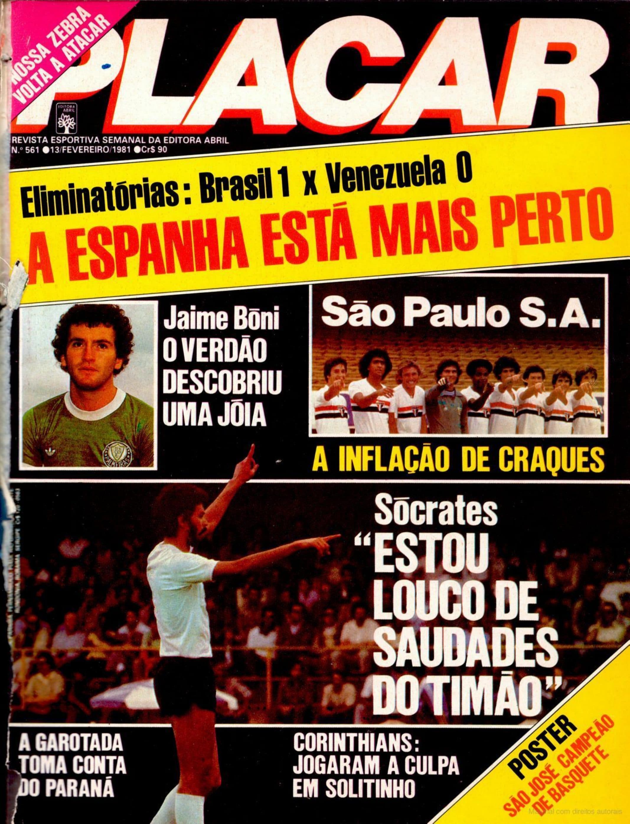 Capa da edição A Espanha está mais perto da revista PLACAR
