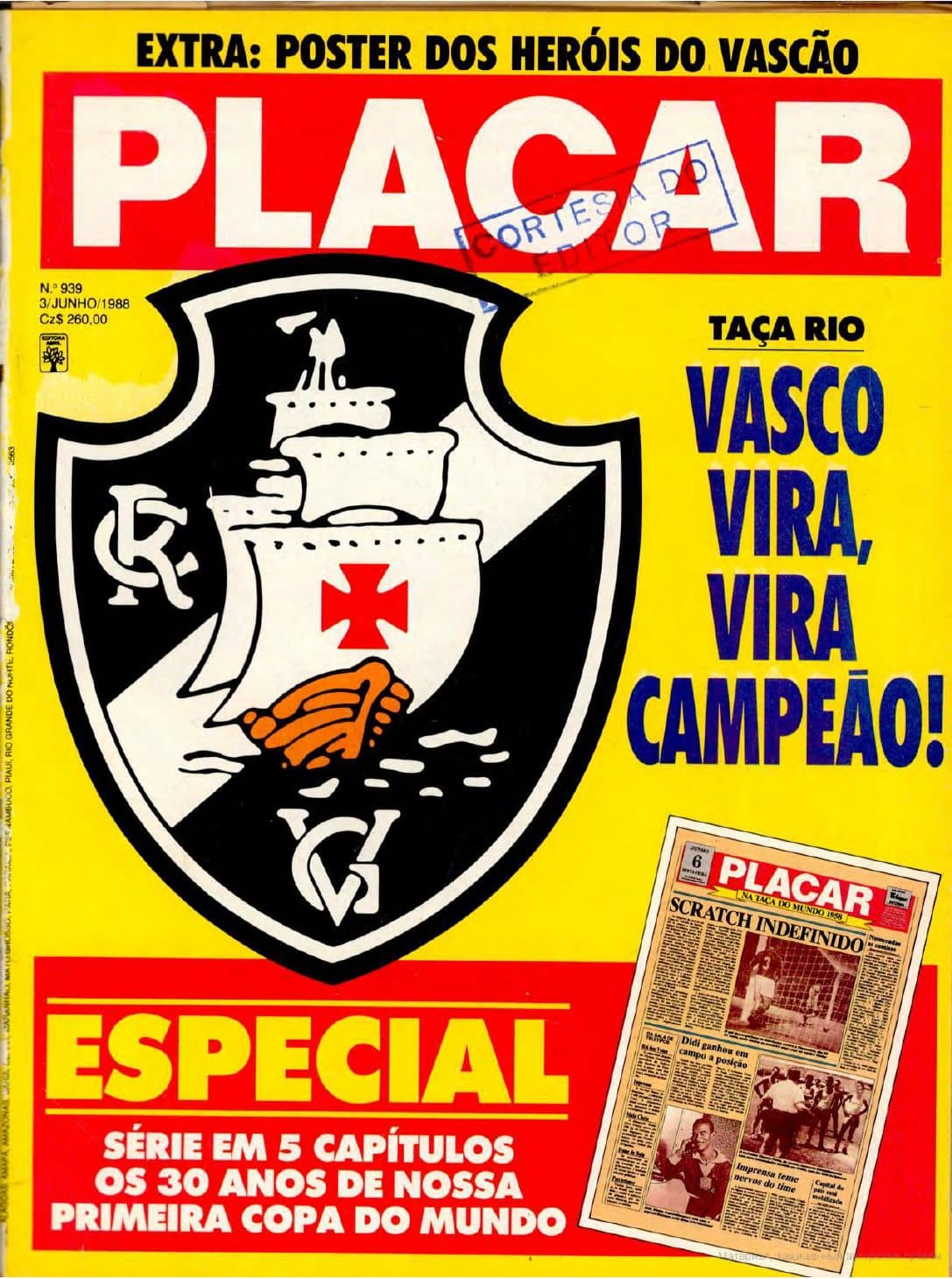 Capa da edição Nº 939 da revista PLACAR
