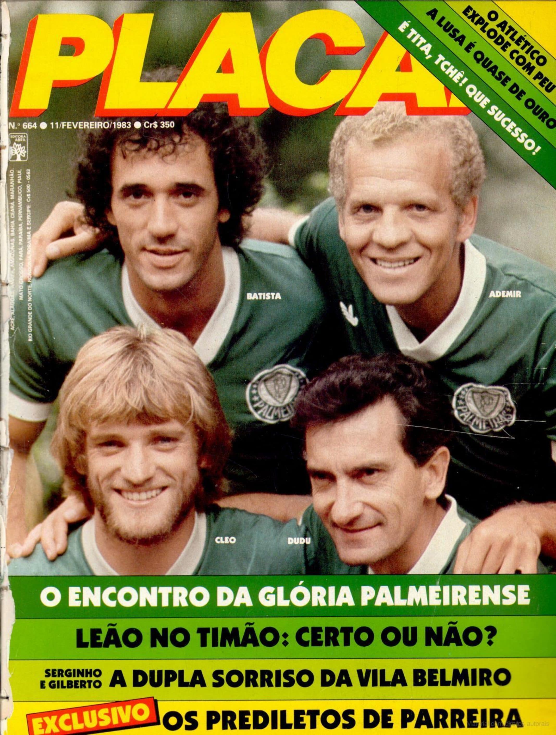 Capa da edição O Encontro da Glória Palmeirense da revista PLACAR