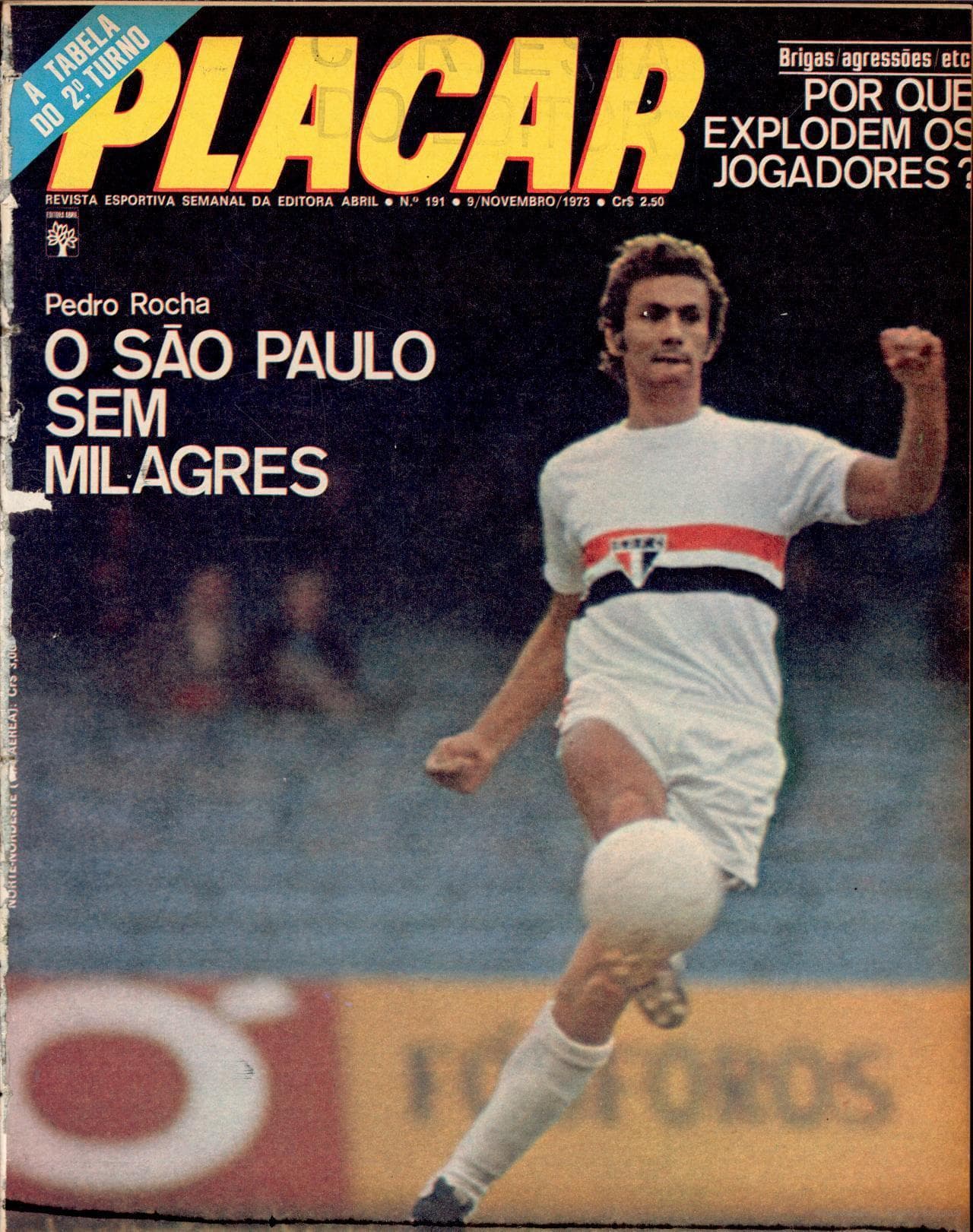 Capa da edição Por que explodem os jogadores? da revista PLACAR