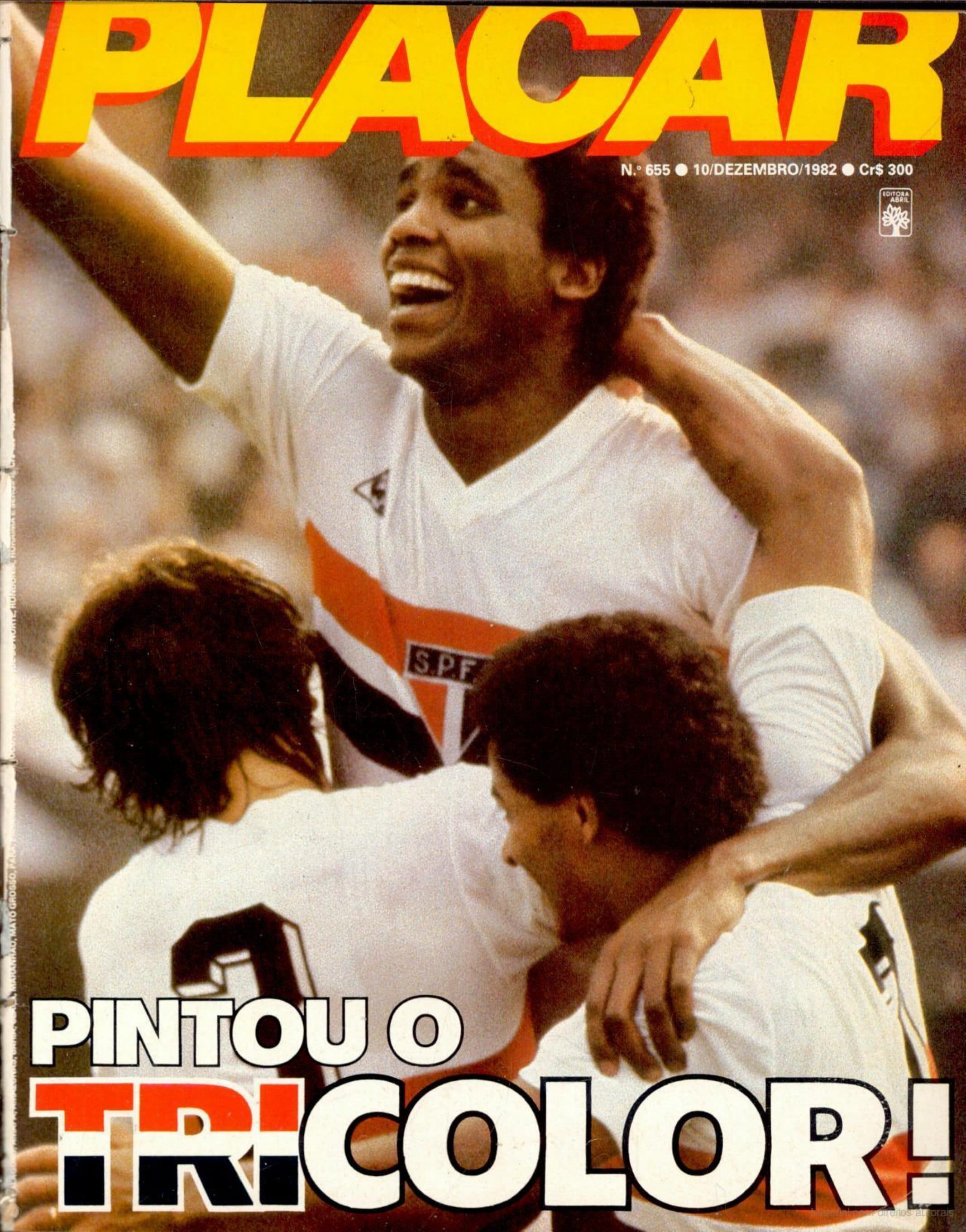 Capa da edição PINTOU O TRICOLOR! da revista PLACAR