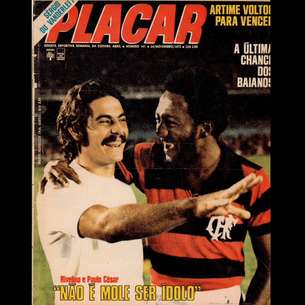 Capa da edição Não é mole ser ídolo da revista PLACAR