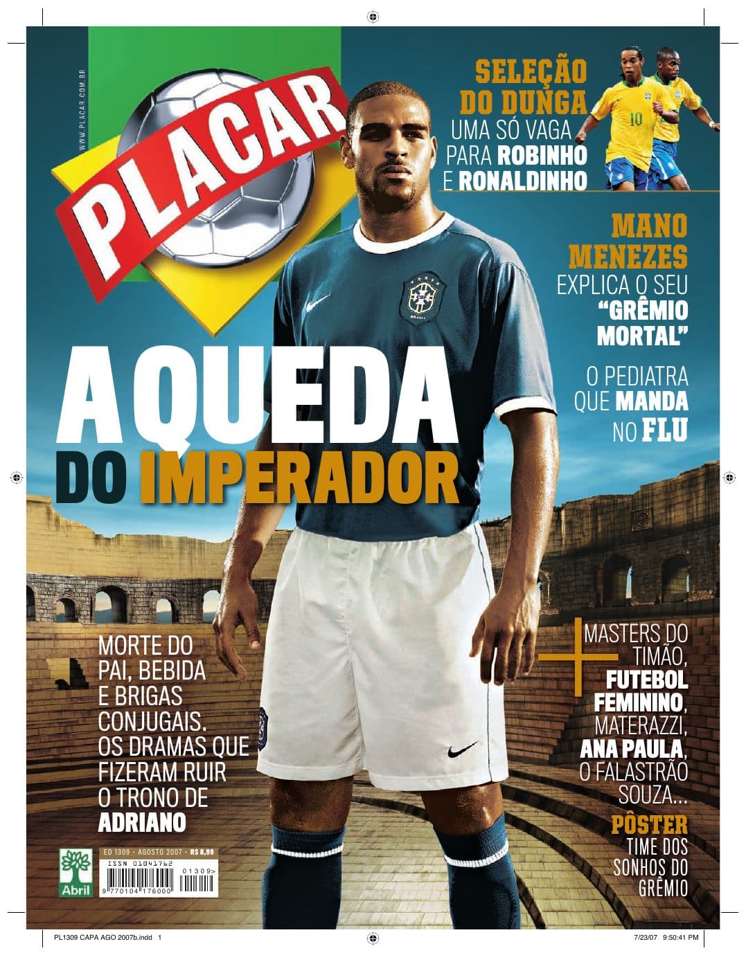Capa da edição Nº 1309 da revista PLACAR