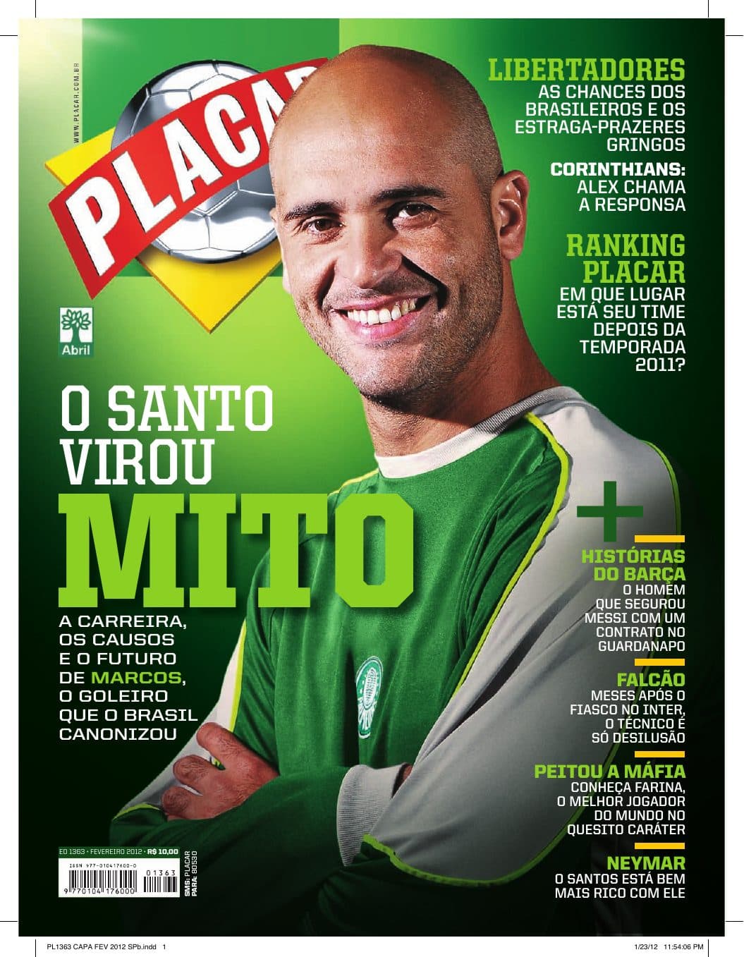 Capa da edição Nº 1363 da revista PLACAR