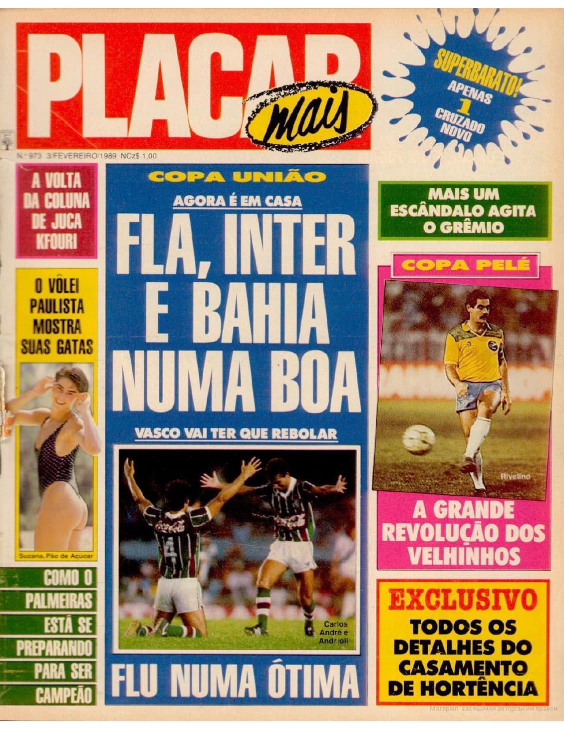 Capa da edição Nº 973 da revista PLACAR