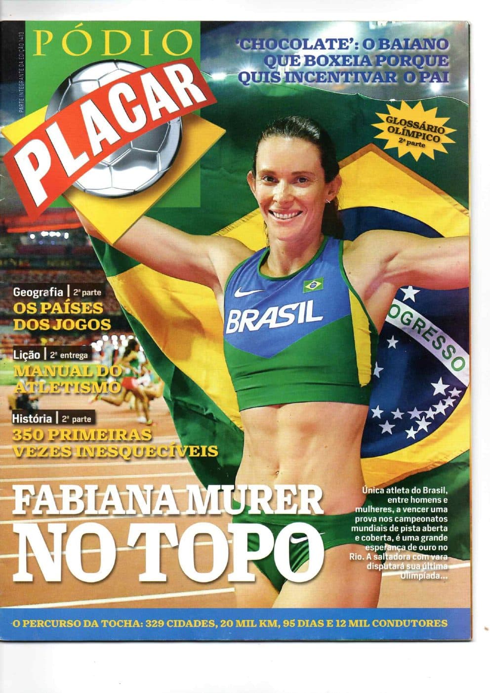 Capa da edição Pódio Placar da revista PLACAR