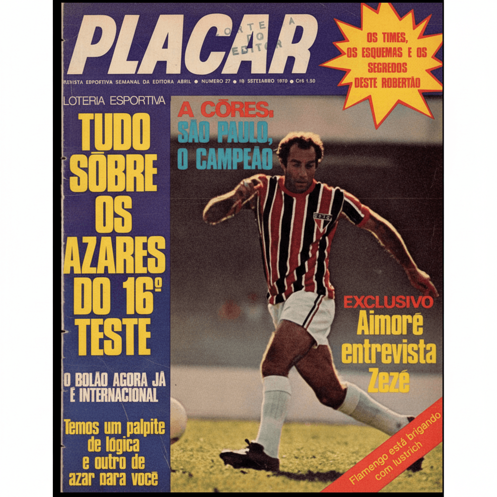 Capa da edição São Paulo, o campeão da revista PLACAR