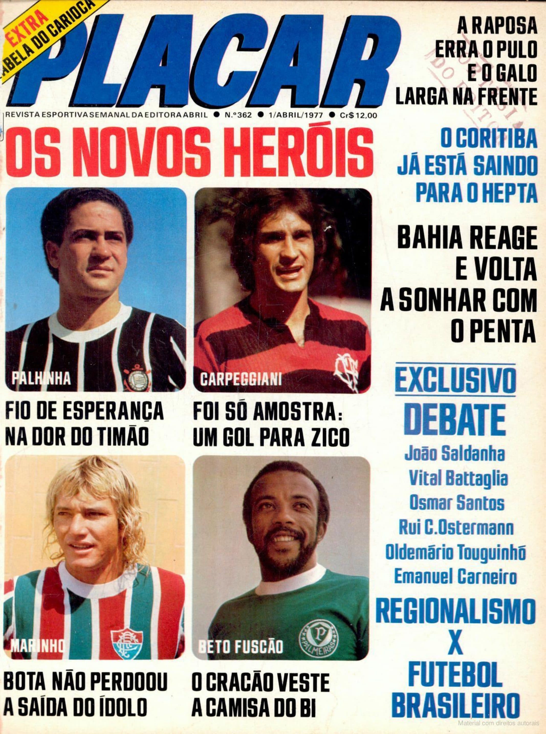 Capa da edição Os Novos Heróis da revista PLACAR