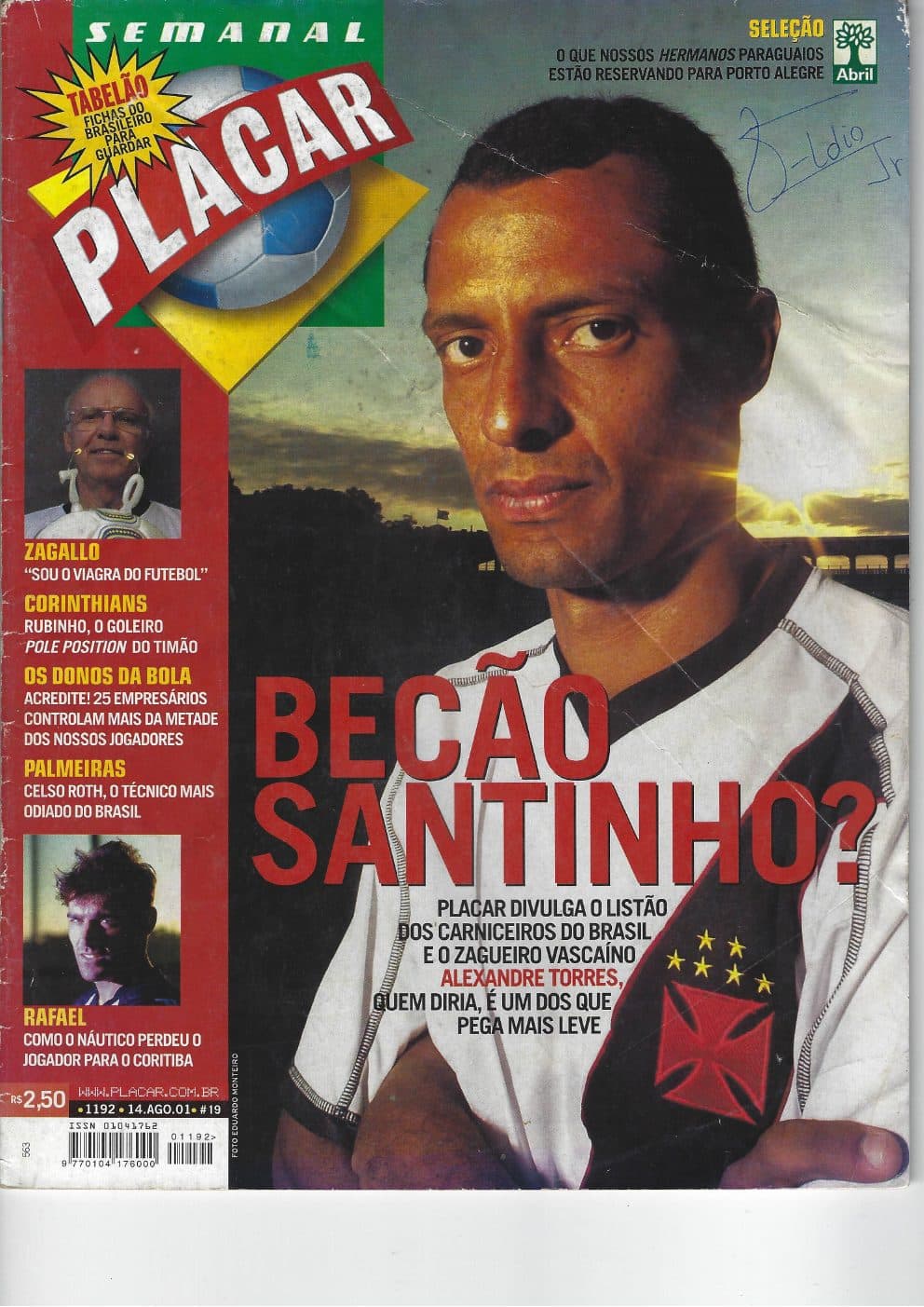 Capa da edição Nº 1192 da revista PLACAR