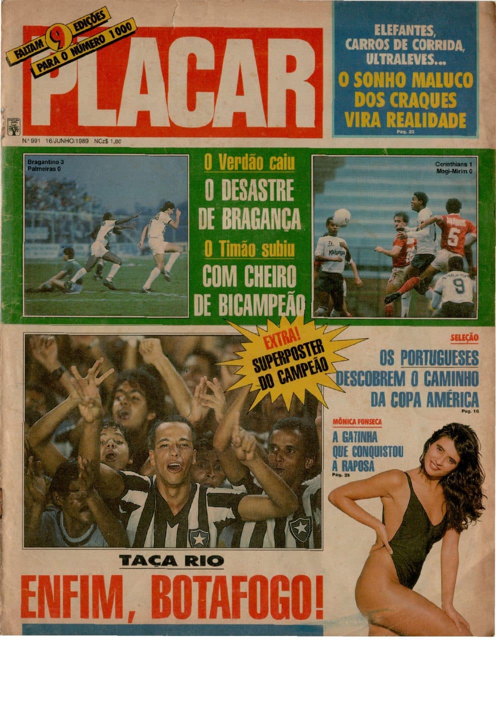 Capa da edição Nº 991 da revista PLACAR