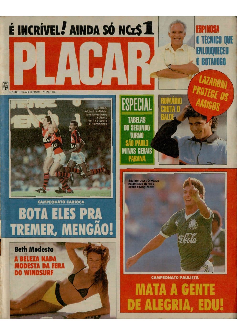 Capa da edição Nº 983 da revista PLACAR