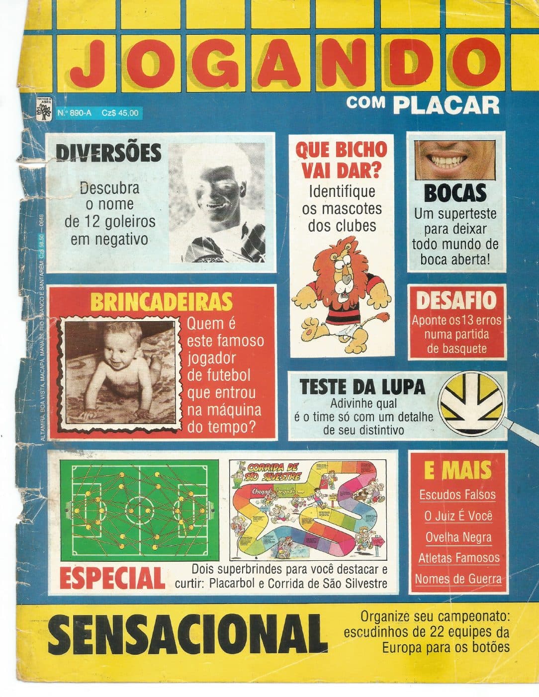 Capa da edição Jogando com Placar nº 2 da revista PLACAR