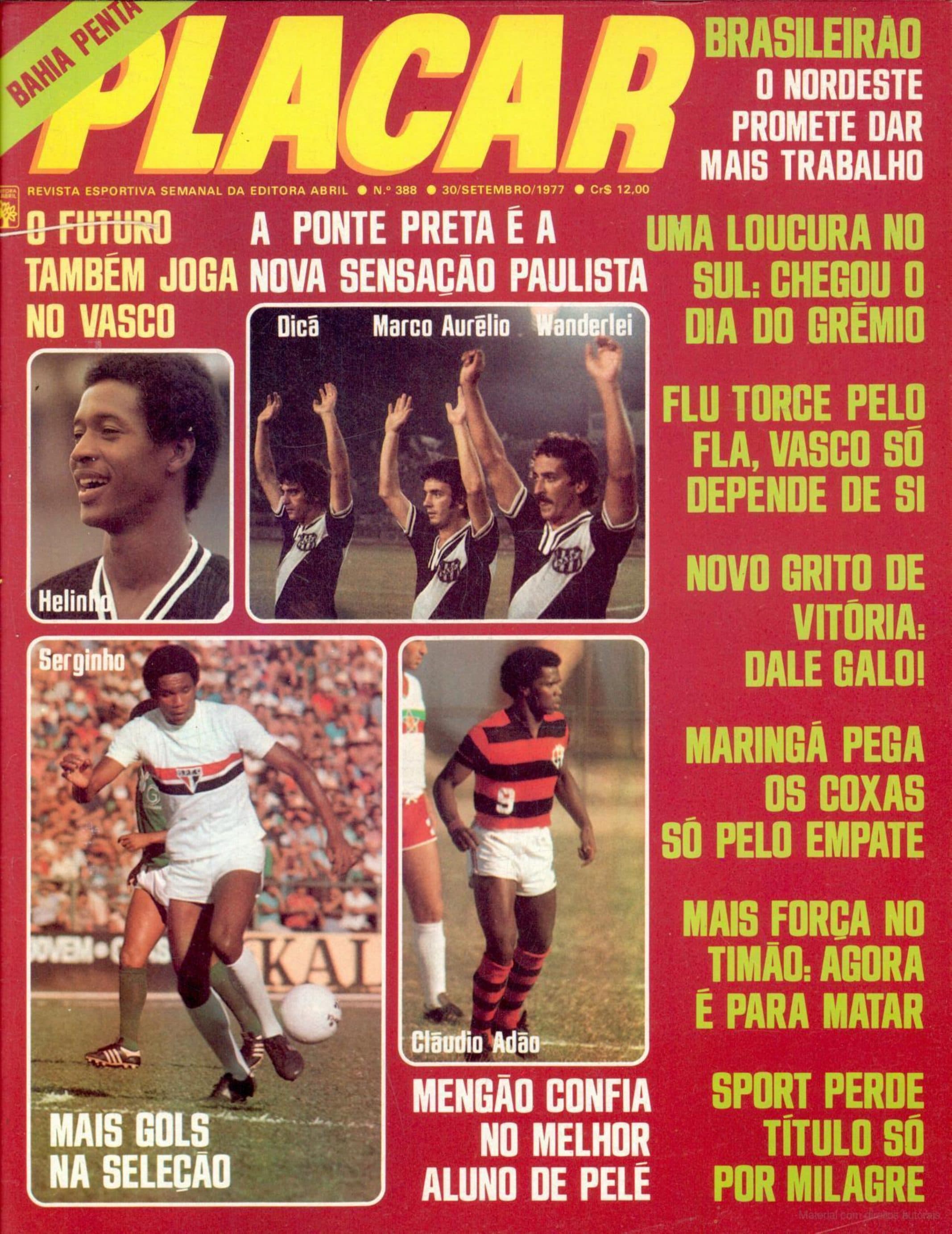 Capa da edição A Ponte Preta é a nova sensação paulista da revista PLACAR