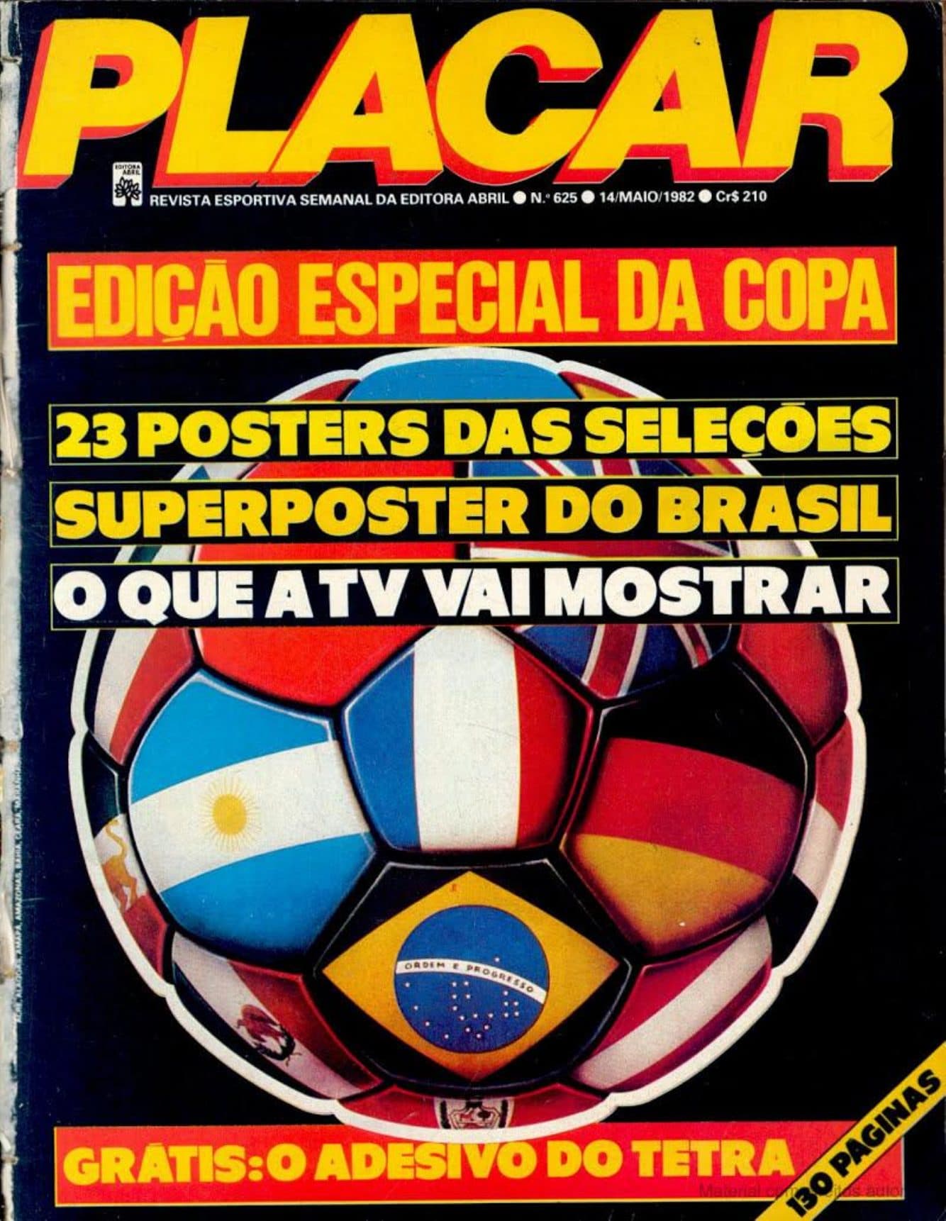 Capa da edição Nº 625 da revista PLACAR