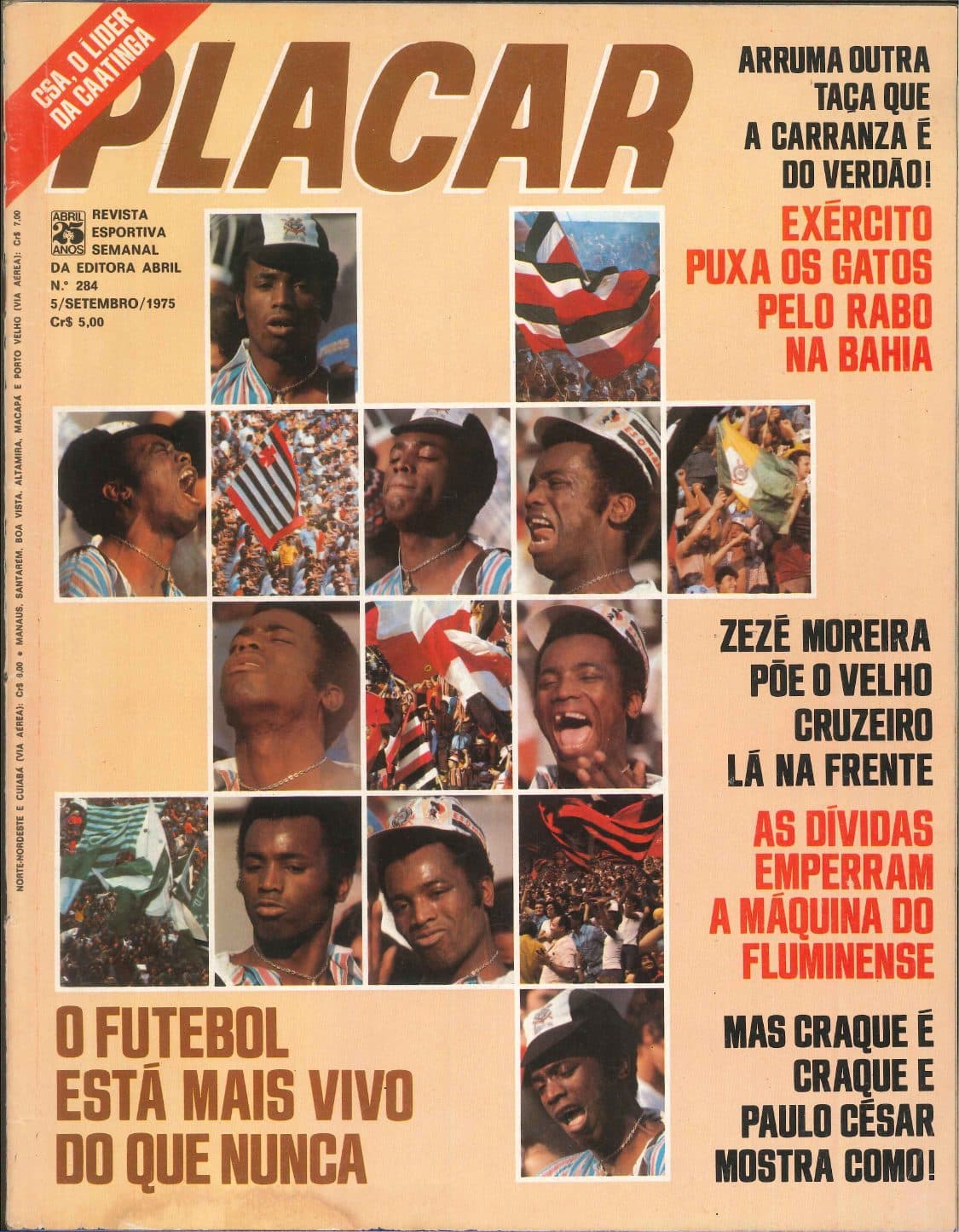 Capa da edição O futebol está mais vivo do que nunca da revista PLACAR