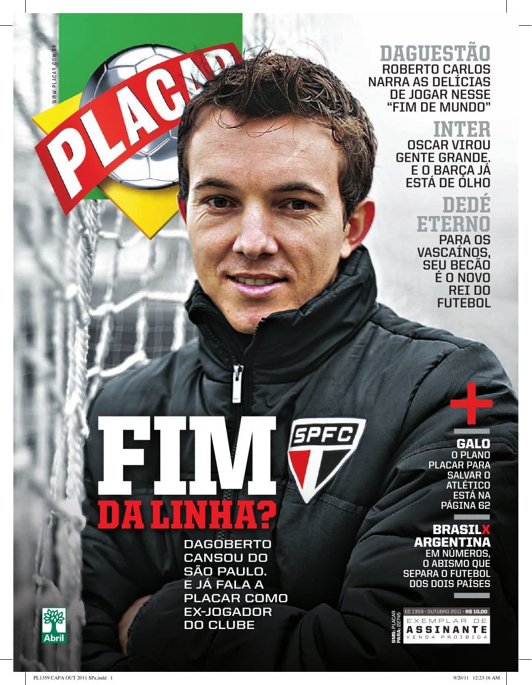 Capa da edição Nº 1359 da revista PLACAR
