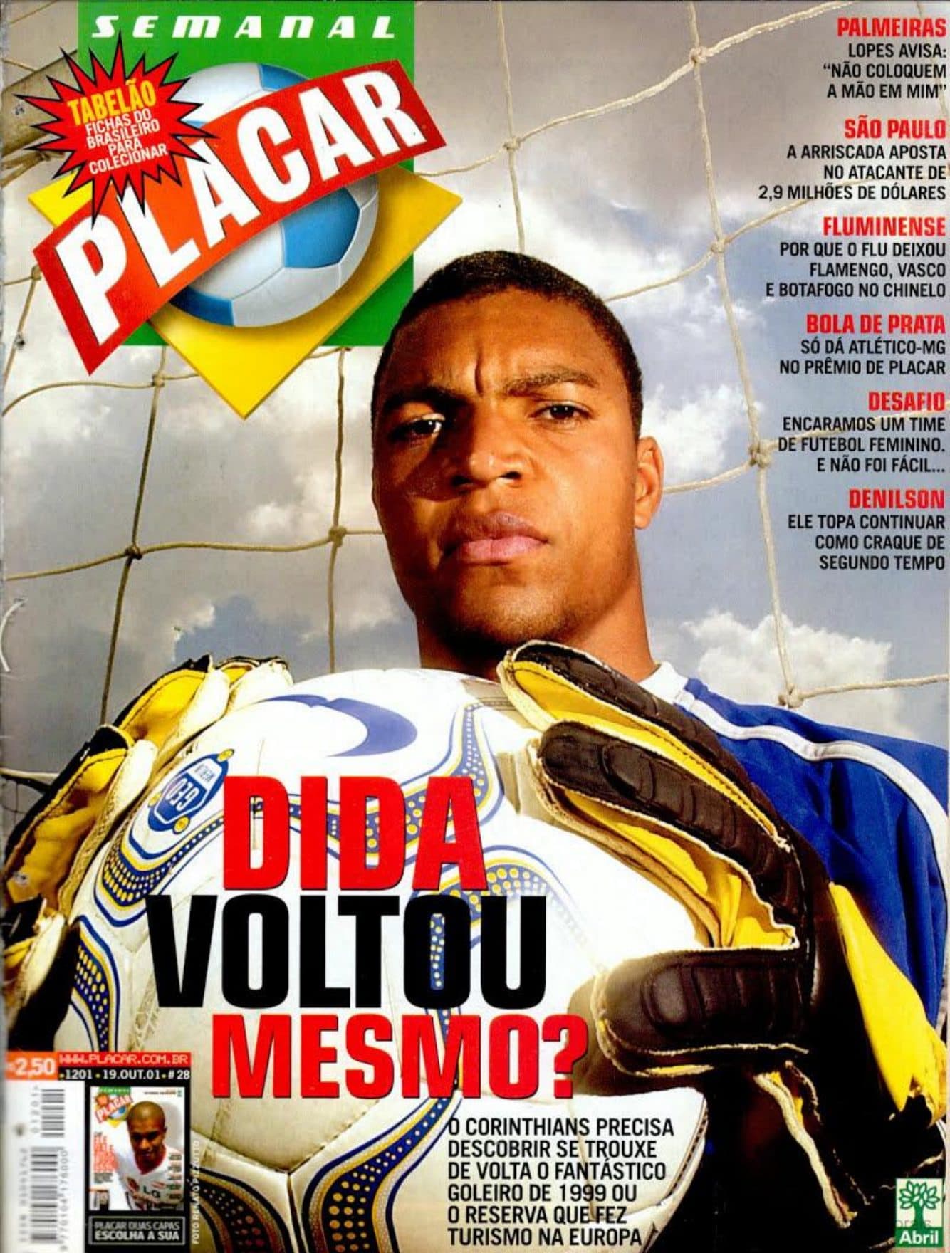Capa da edição Nº 1201 da revista PLACAR
