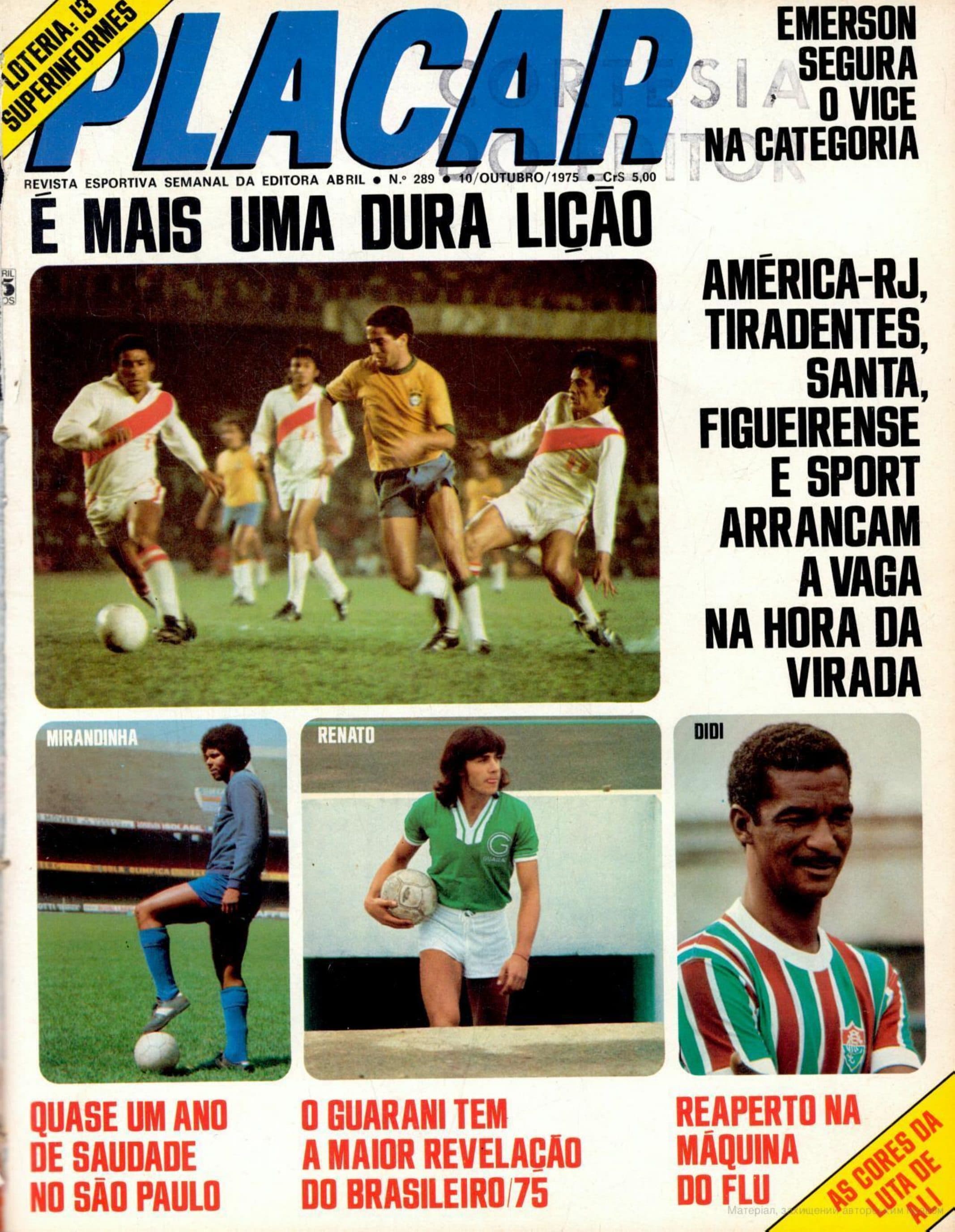 Capa da edição É Mais Uma Dura Lição da revista PLACAR