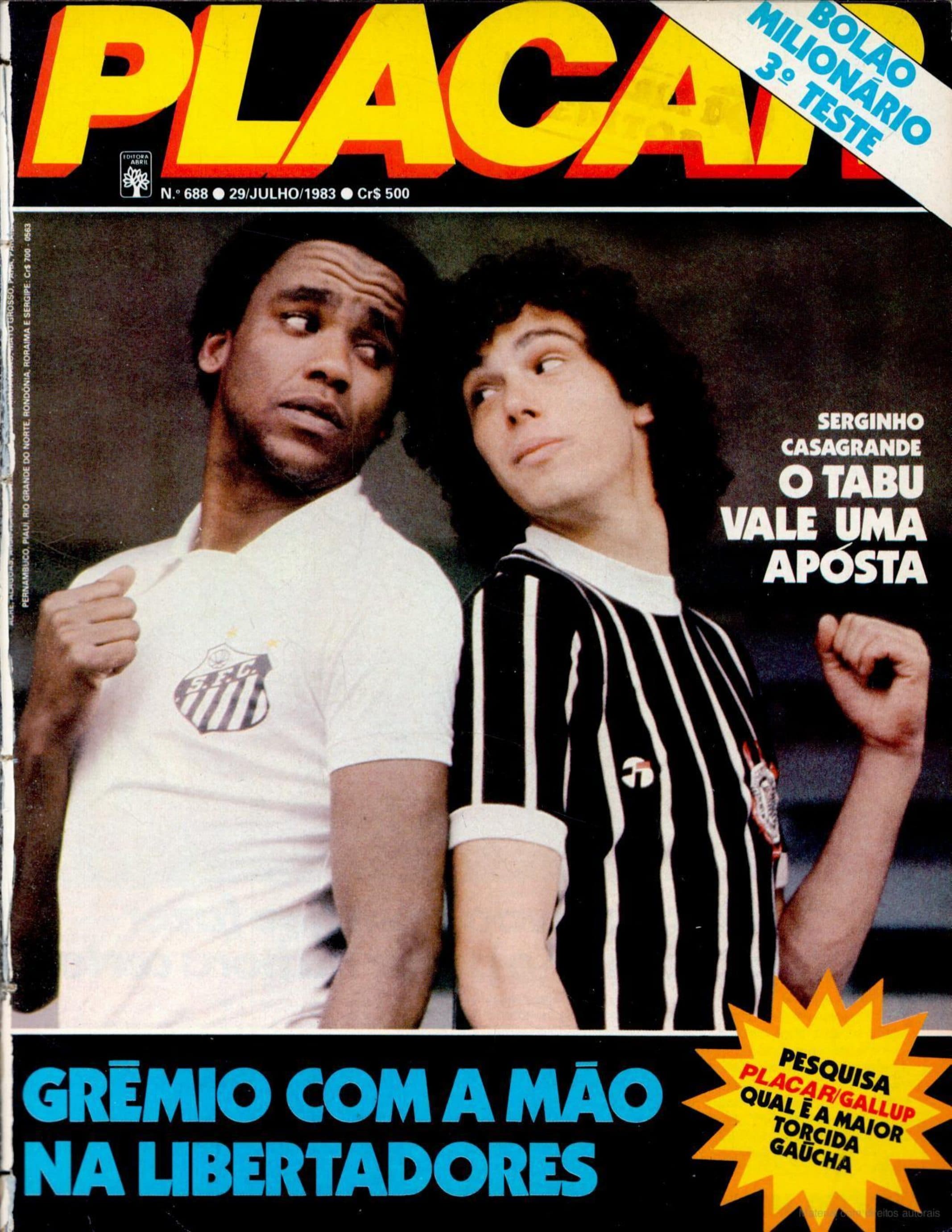 Capa da edição Grêmio com a mão na Libertadores da revista PLACAR
