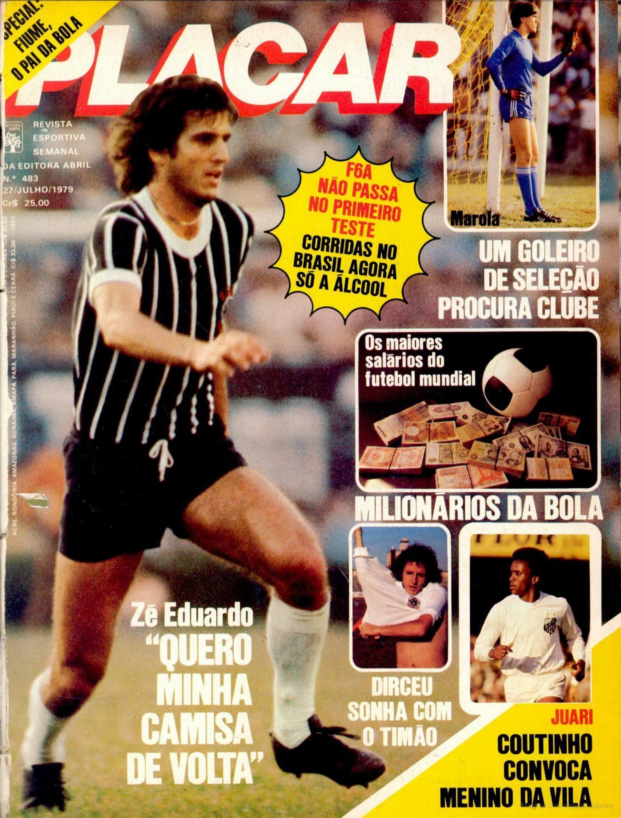 Capa da edição Zé Eduardo: Quero Minha Camisa de Volta da revista PLACAR