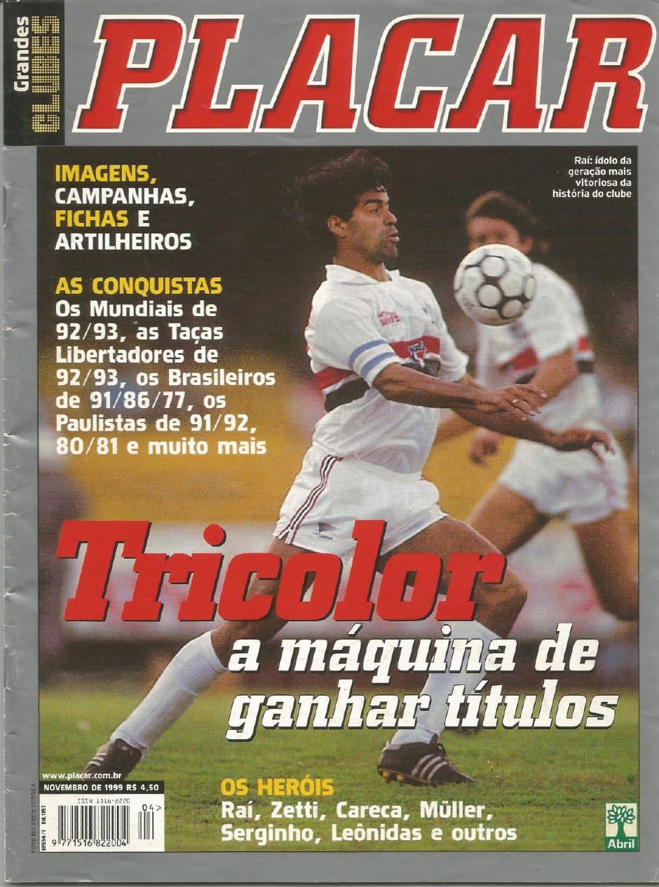 Capa da edição novembro de 1999 da revista PLACAR