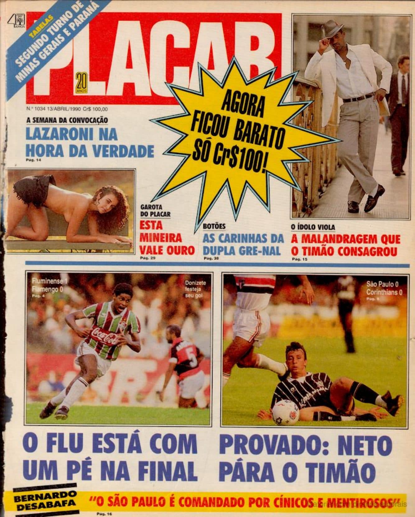 Capa da edição Nº 1034 da revista PLACAR