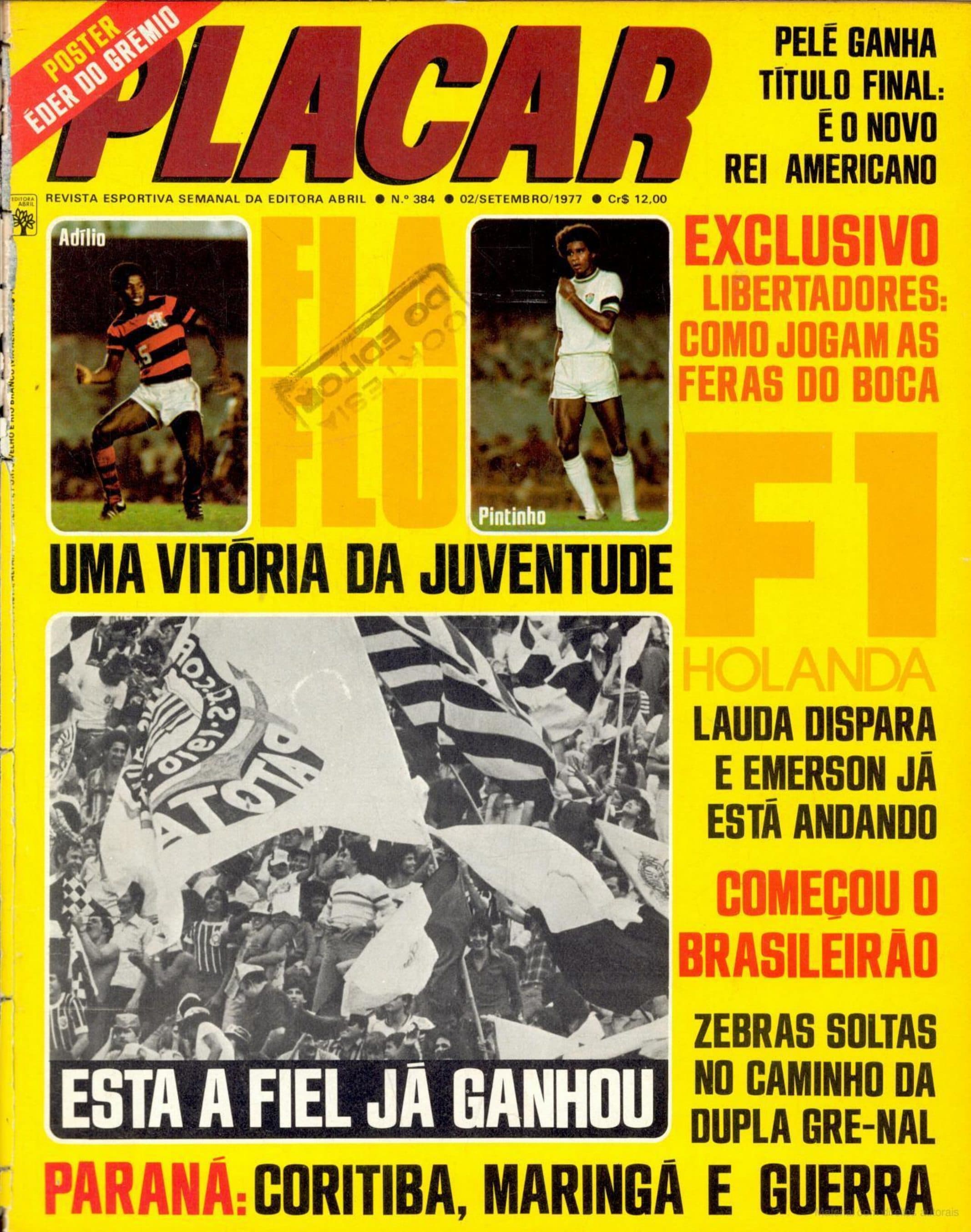 Capa da edição Uma vitória da juventude da revista PLACAR