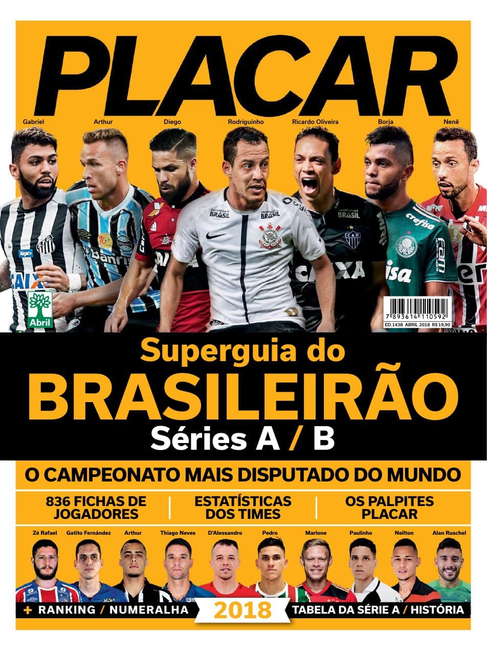 Capa da edição Guia do Brasileirão da revista PLACAR